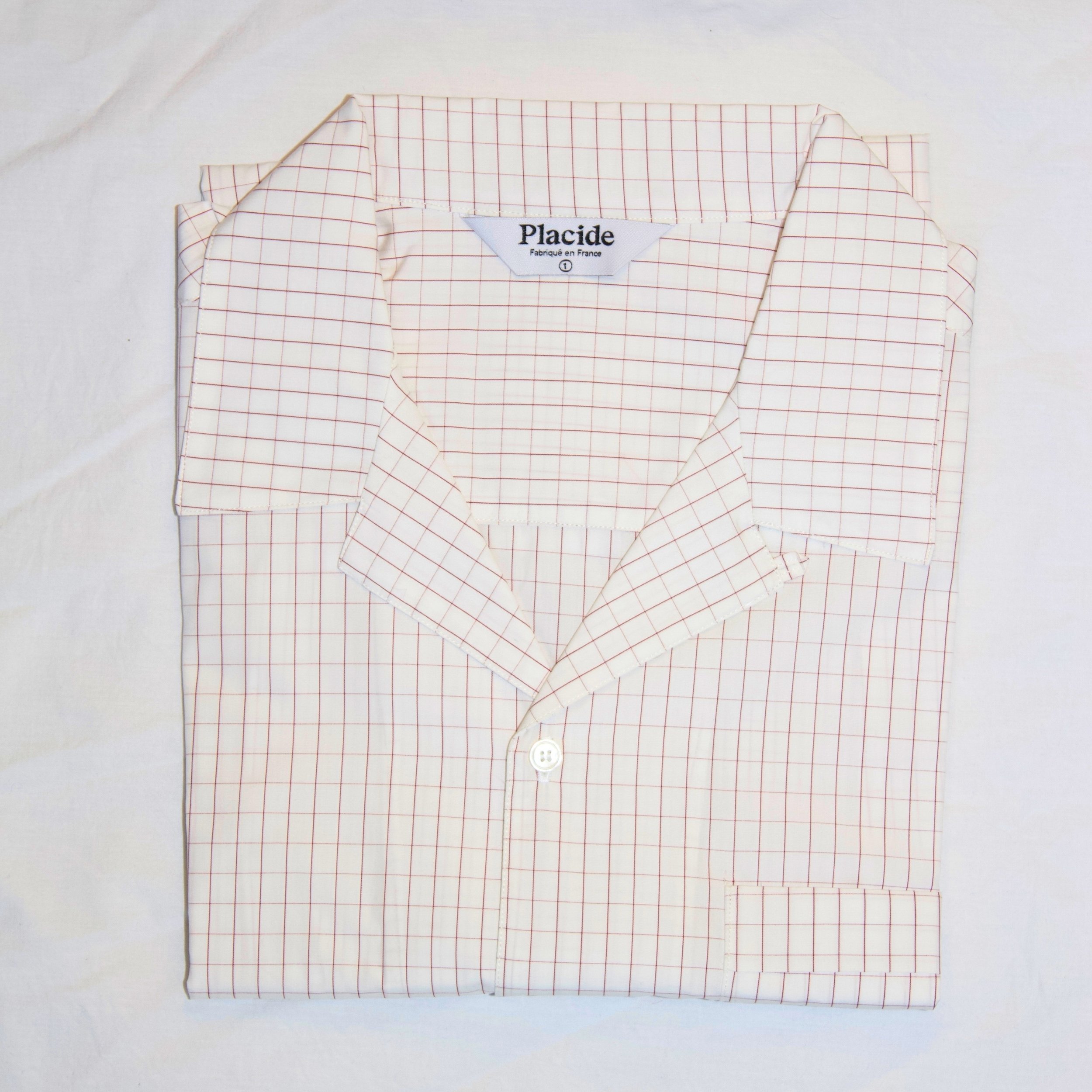 Chemise légère Placide Carreaux Rouge.jpg