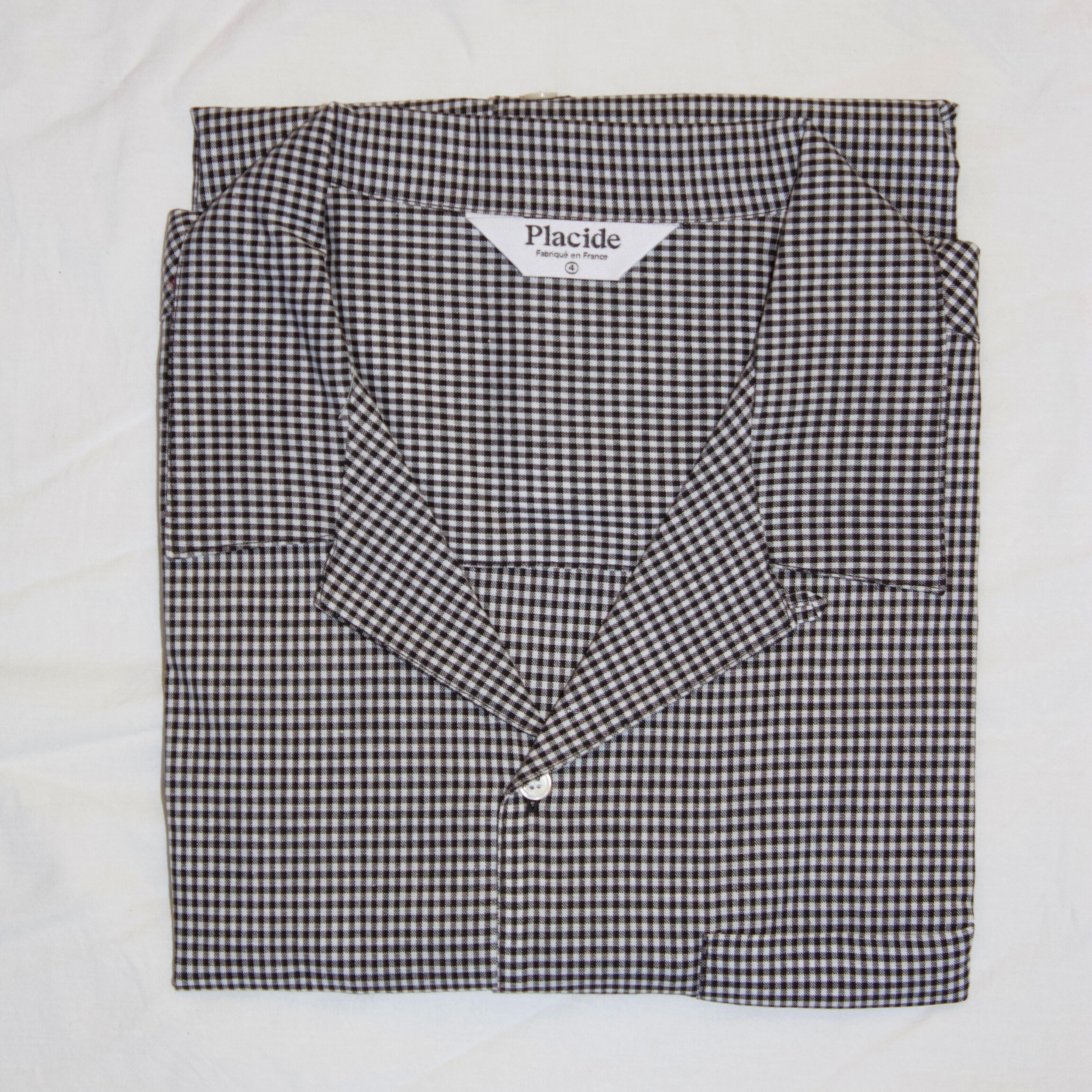 Chemise légère Placide Vichy Noir.jpg