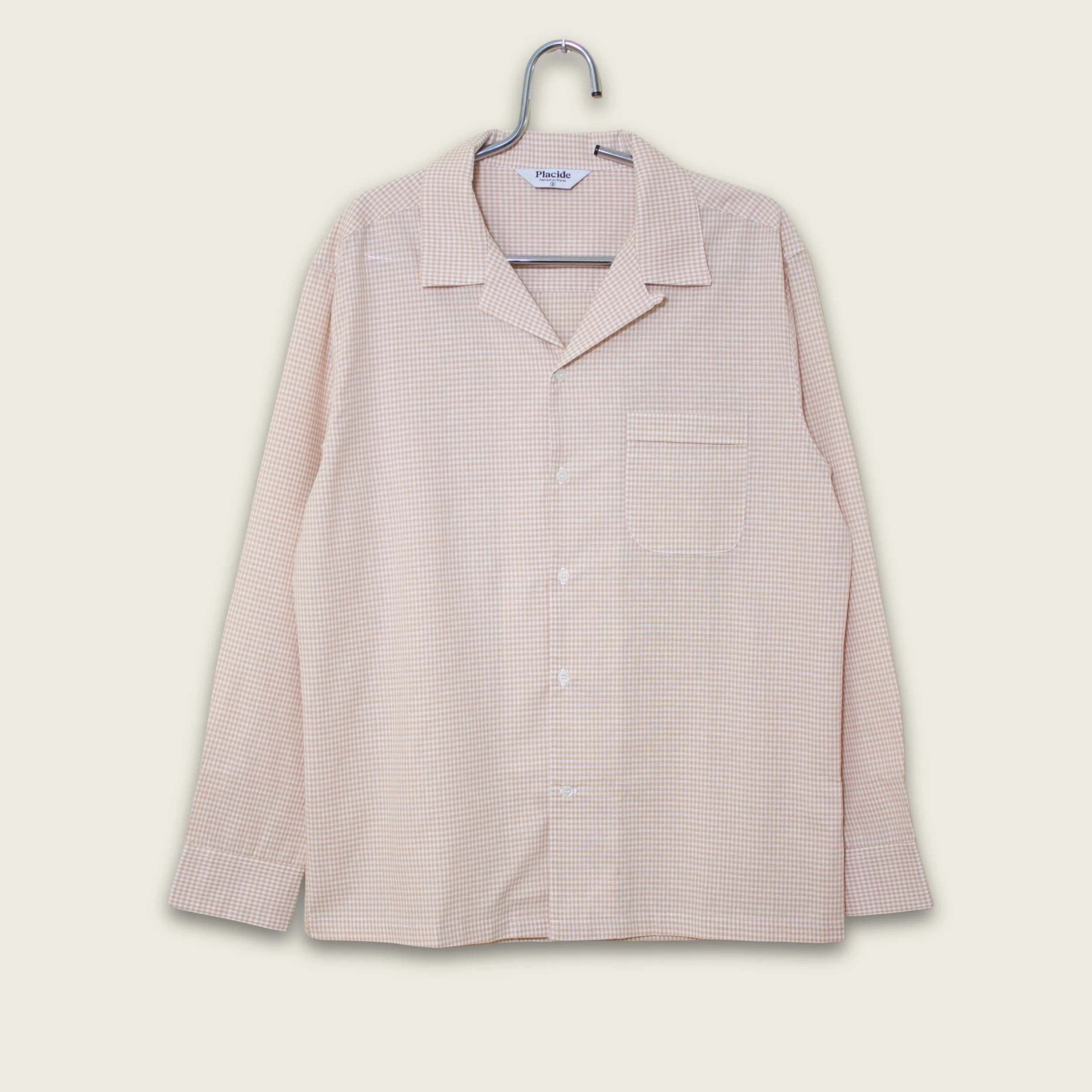 Chemise légère Placide Vichy Beige (3).jpg