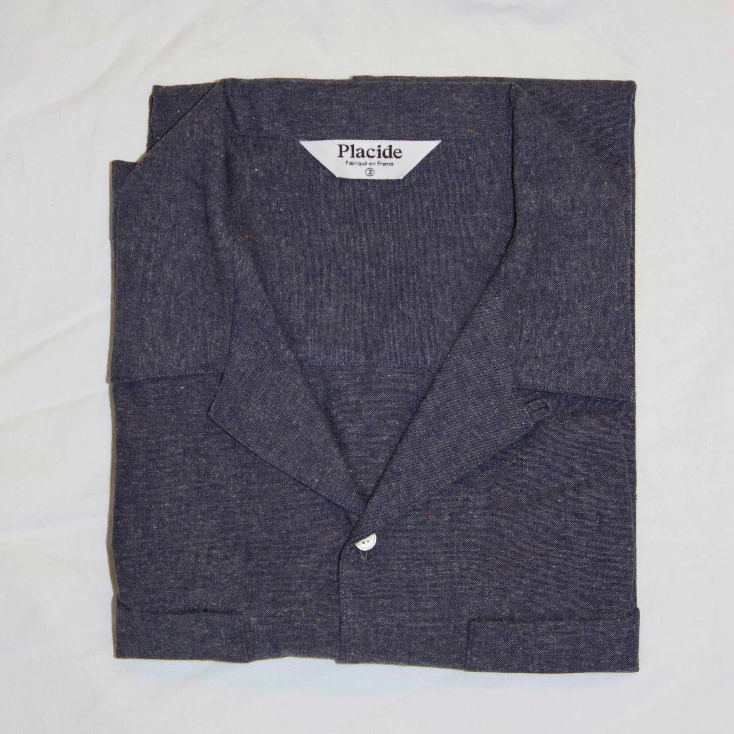 Chemise épaisse Placide Bleu Gris Moucheté.jpg