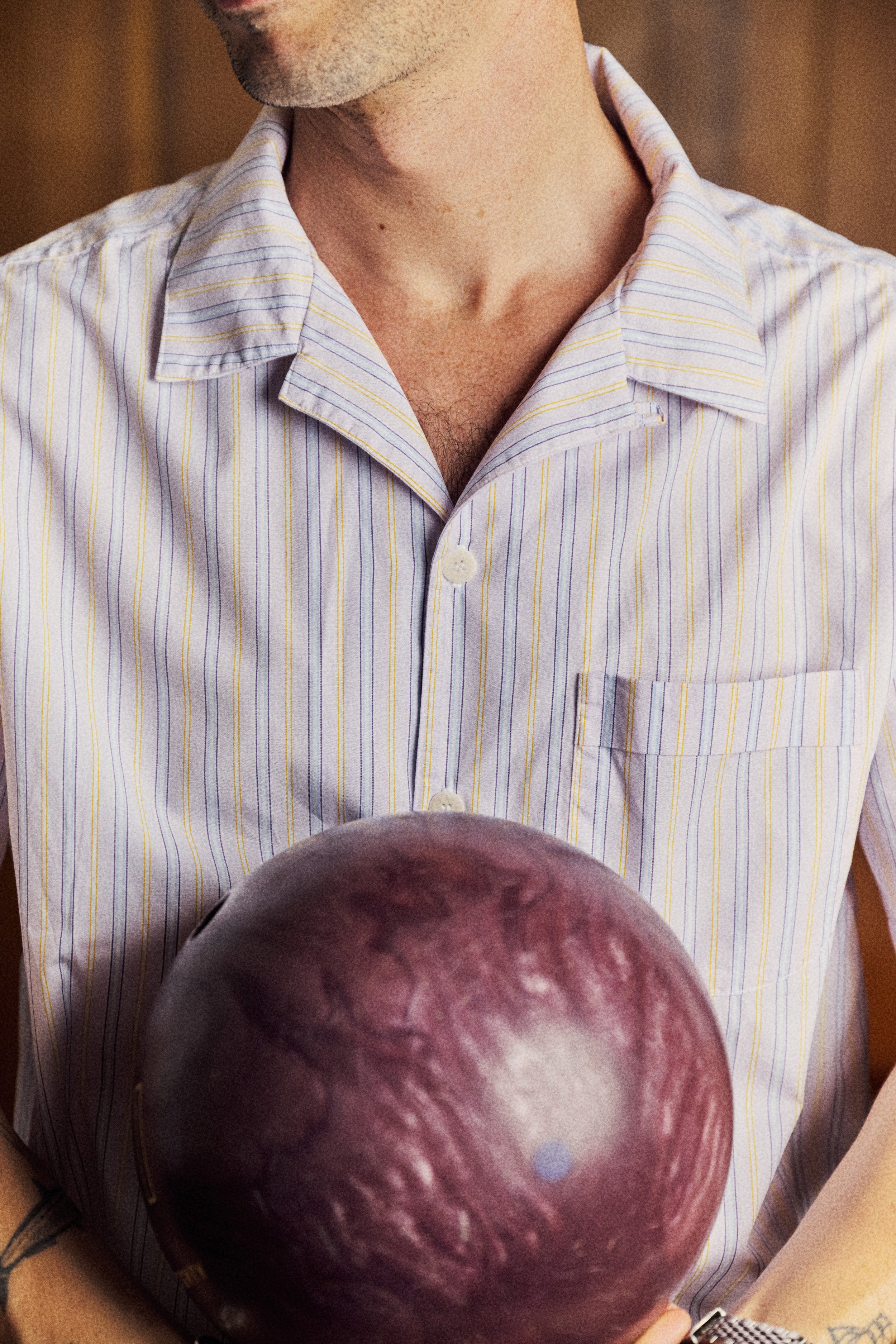 Chemise Placide Bowling Rose made in france