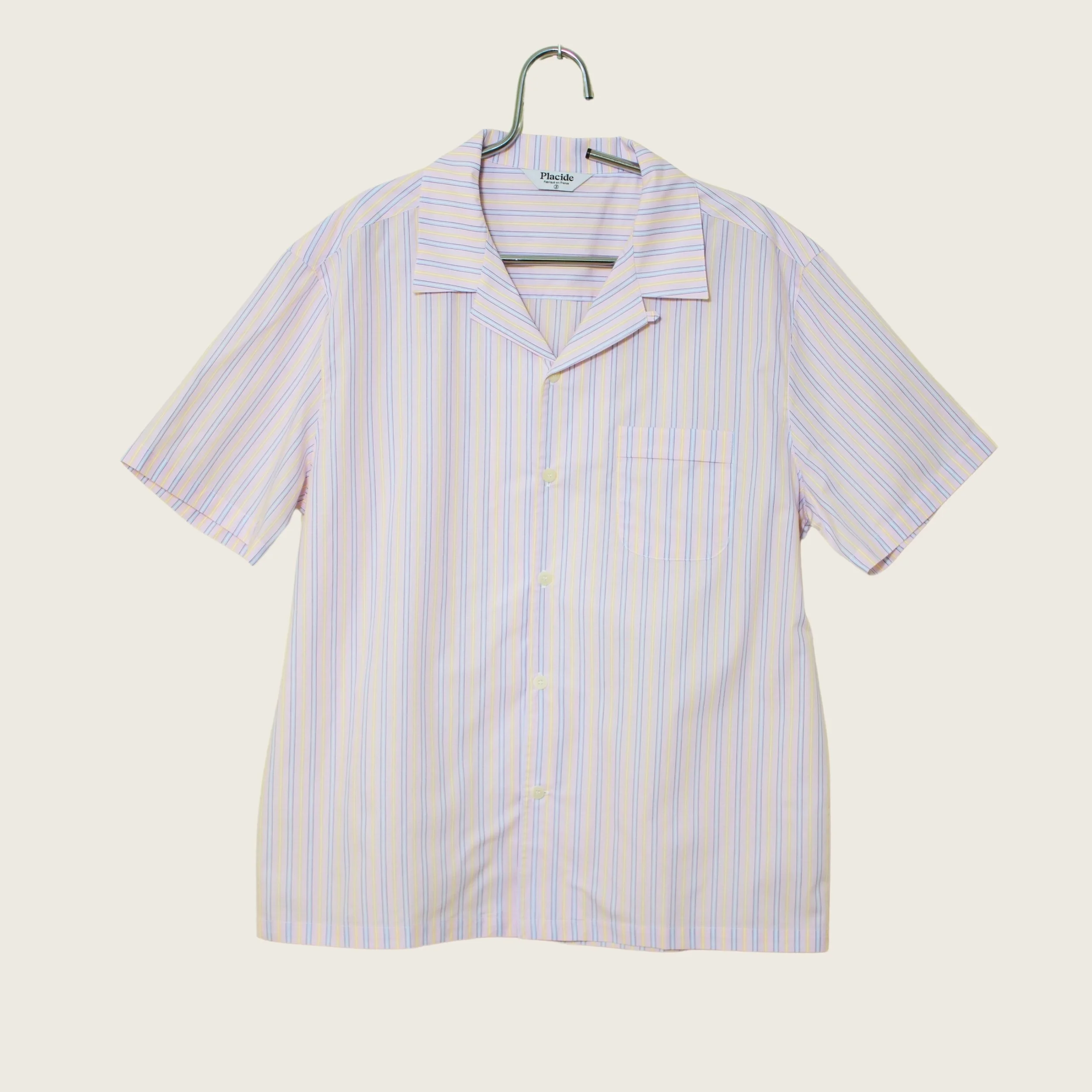 Chemise légère Placide Miami Vice Rayé Rose Clair (2).jpg