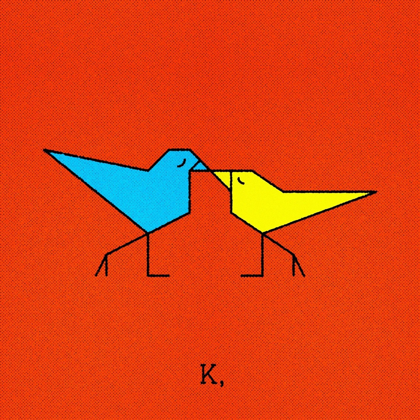 #birds #kissing #kissingbirds #goodbandname #drawcula #illo