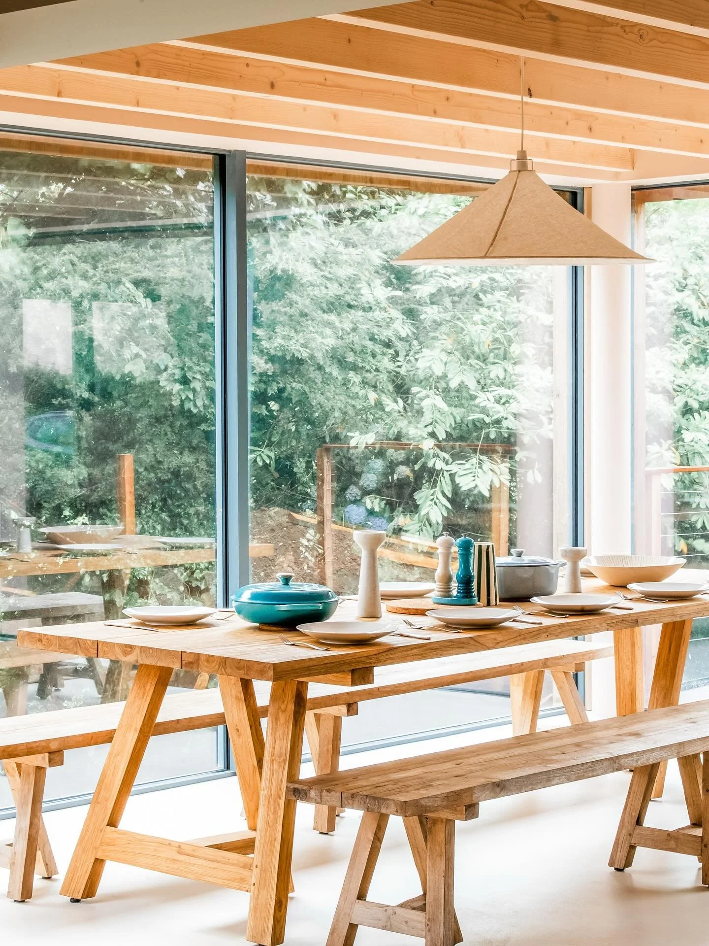 One of my favourite spots in the house &mdash; the dining table up in the trees.
#HomeInTheTrees #CornwallDesign #ArchitecturalSpaces #CinematicLight #FilmmakerLife #VisualStorytelling #PhotographyInspiration #DesignAndDetails #CornwallHome #Creative