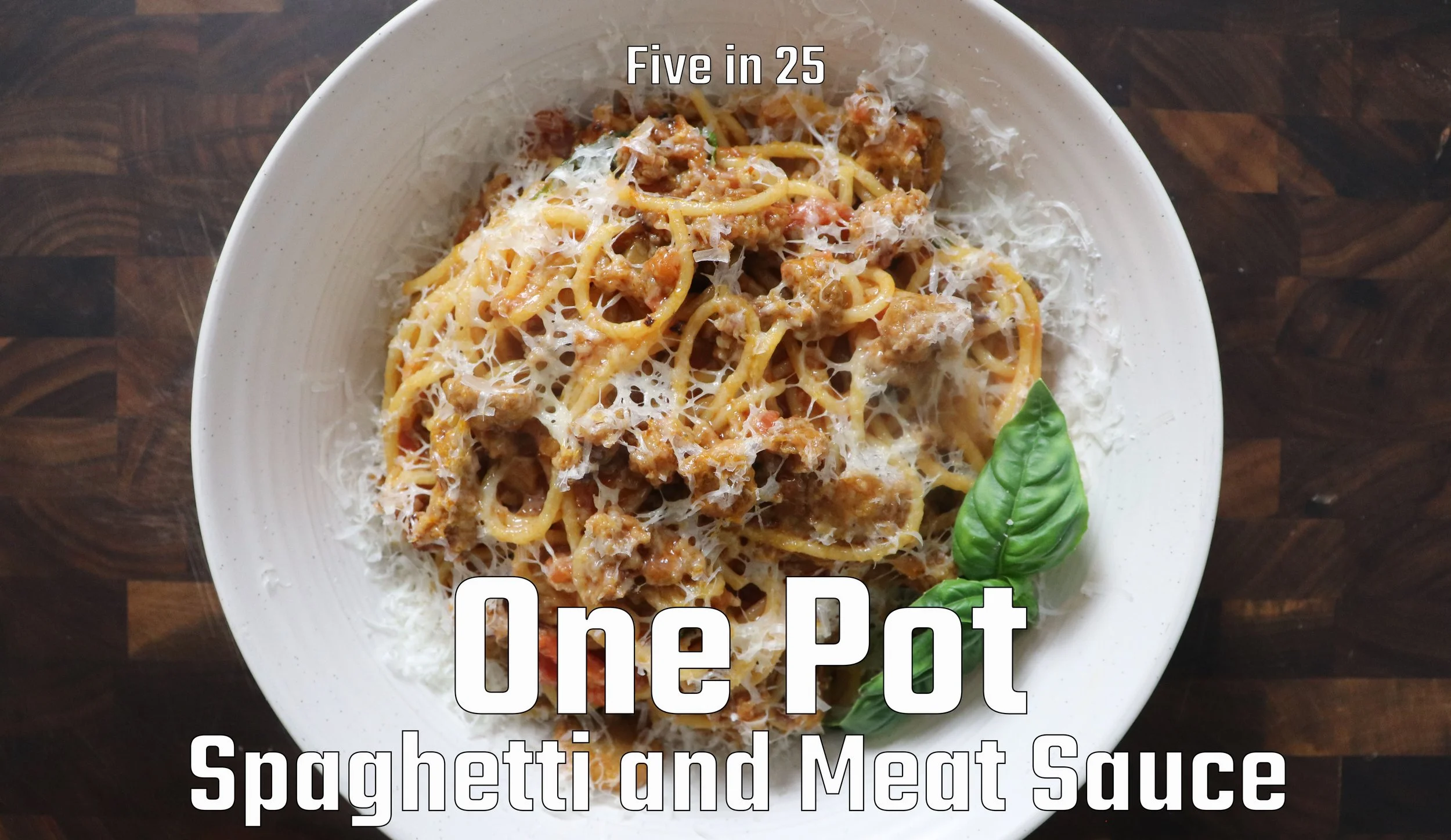 One Pot Spaghetti and Meat Sauce