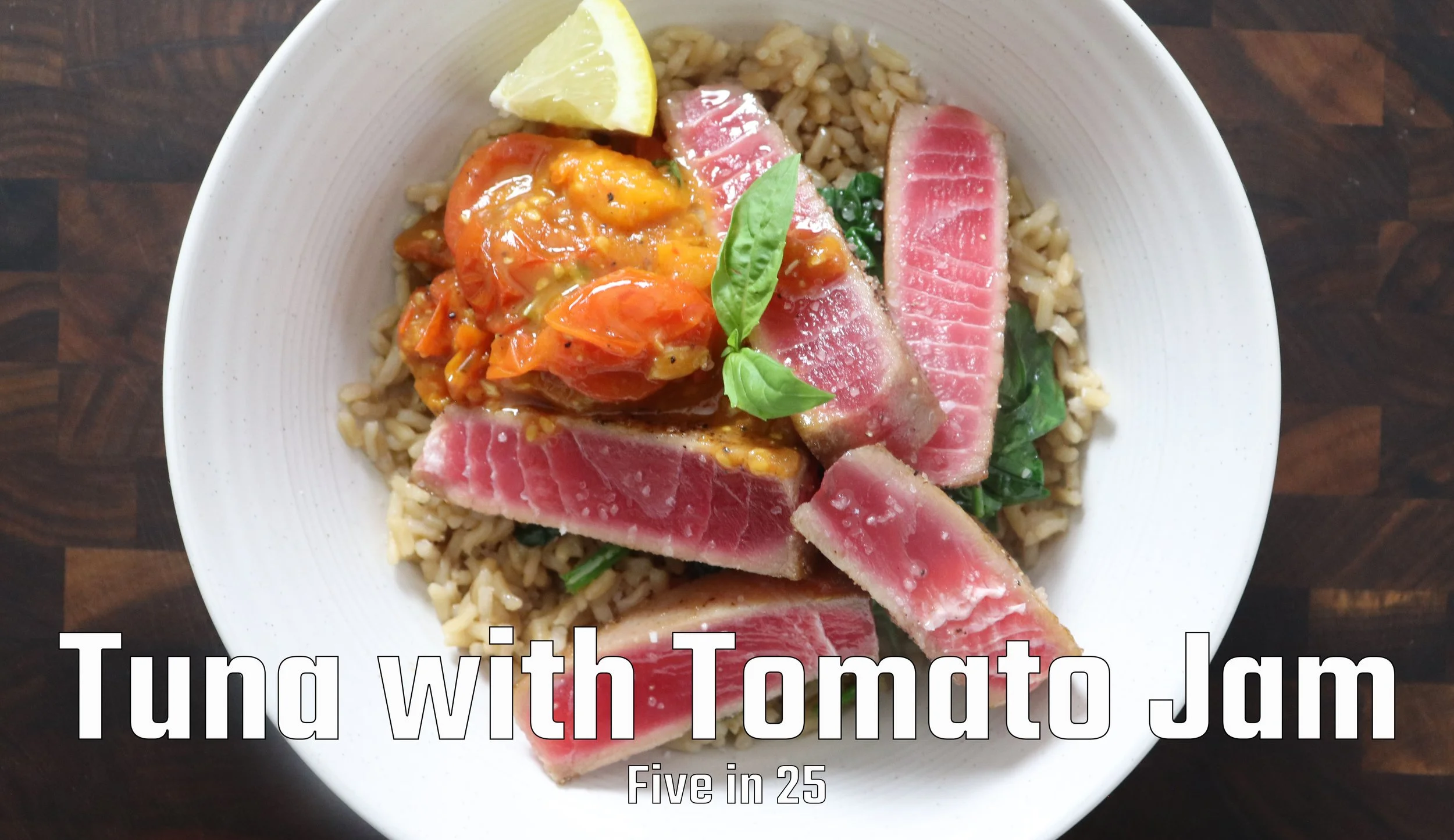 Tuna with Tomato Jam