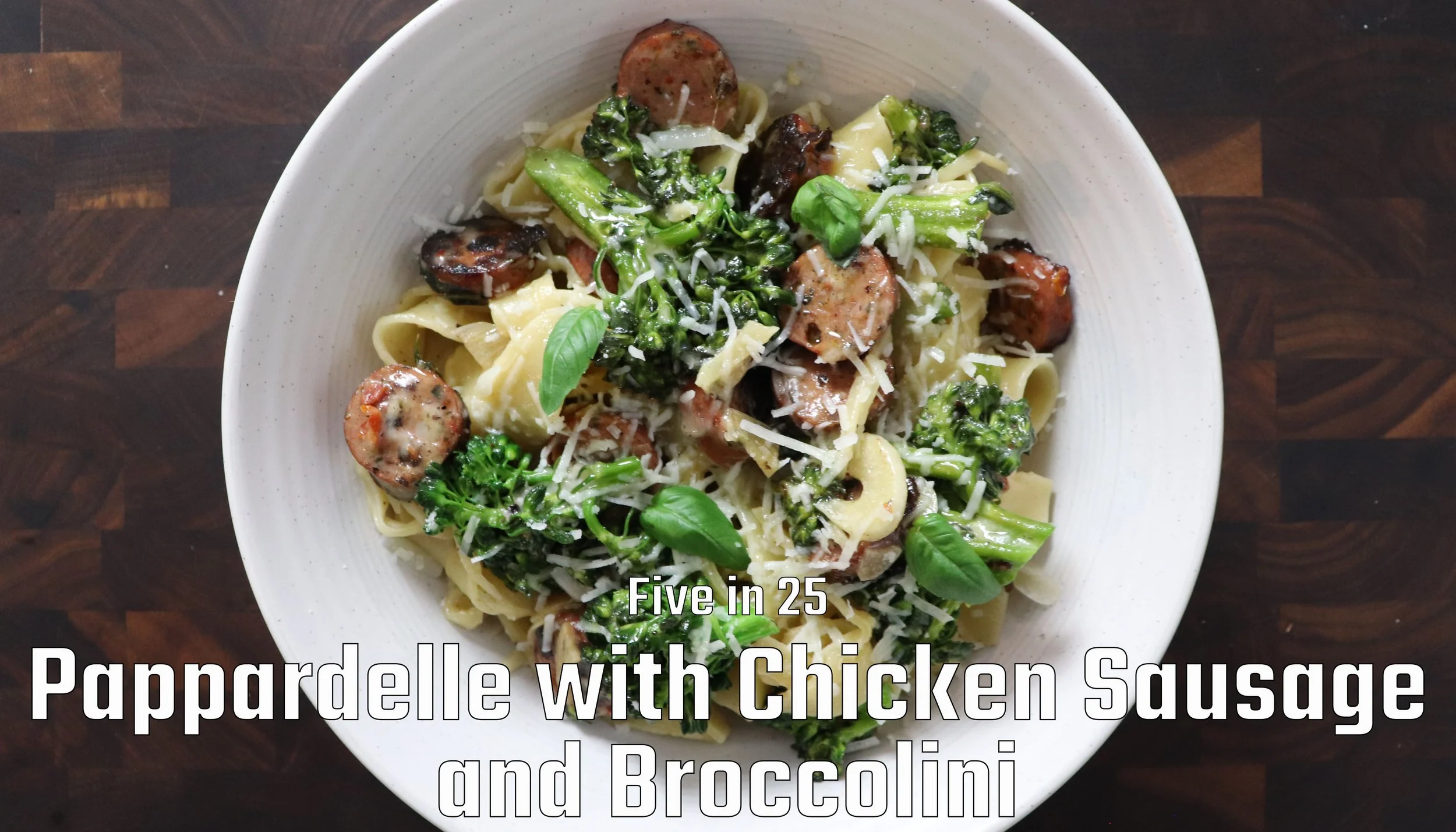 Pasta with Chicken Sausage and Broccolini