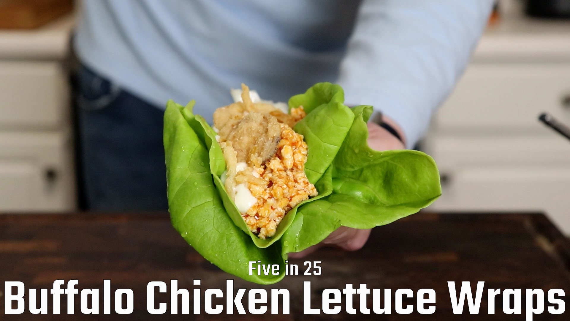 Buffalo Chicken Lettuce Wraps