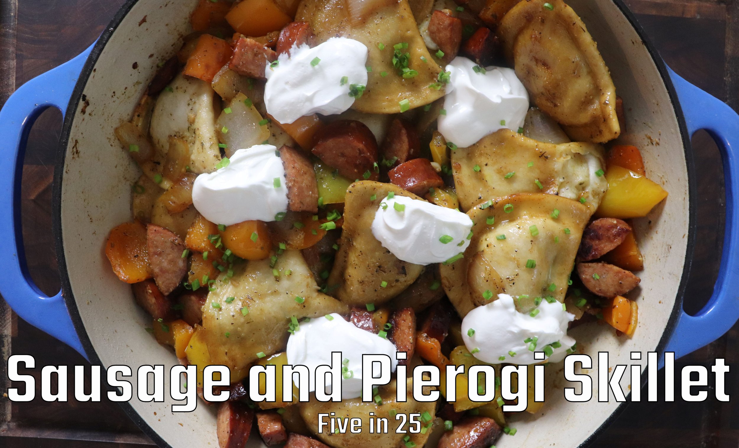 Sausage and Pierogi Skillet