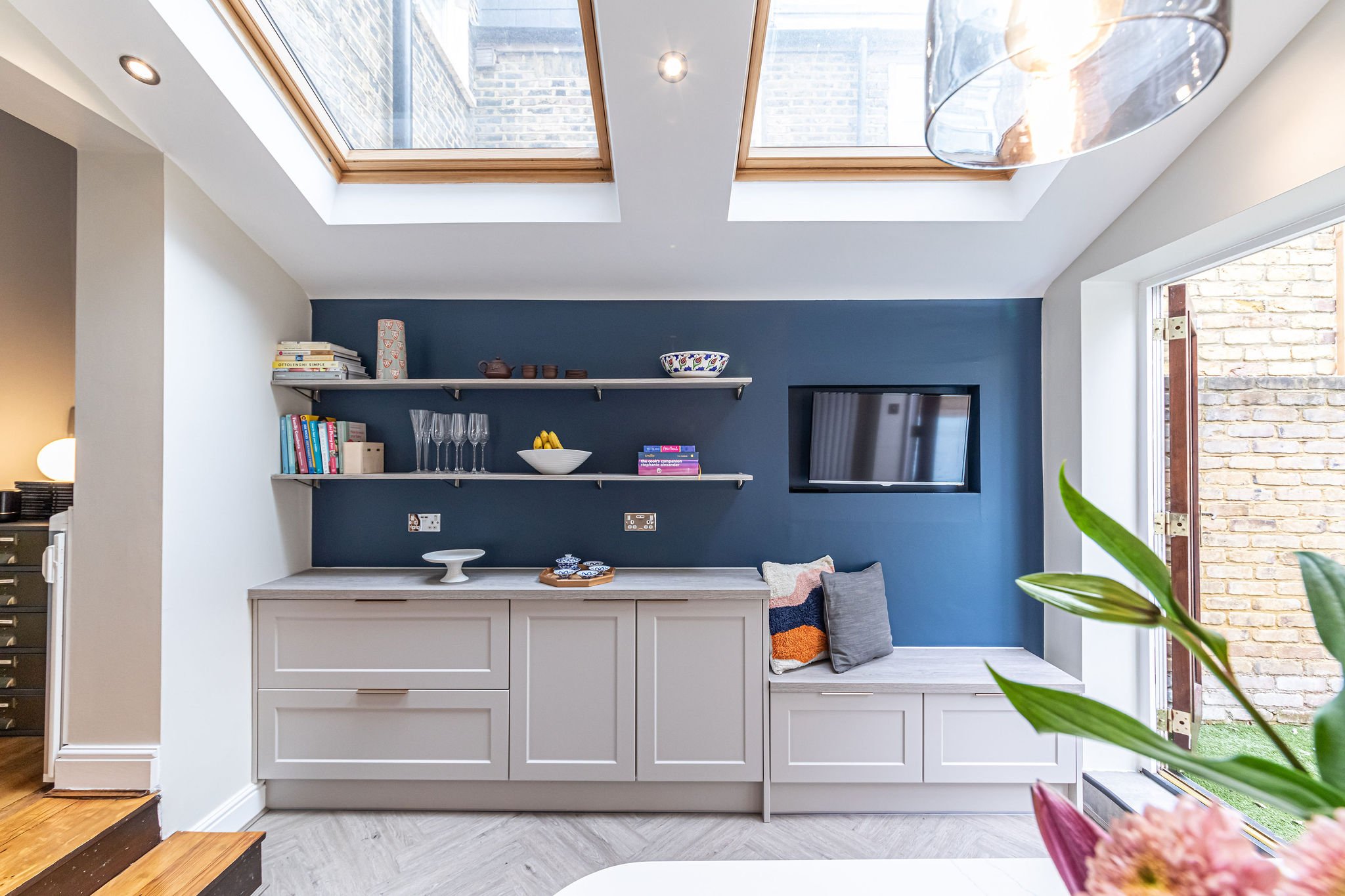 Farrow and Ball Stifkey Blue Paint wall kitchen design orsetto interiors Alessandra Garcia London.jpg