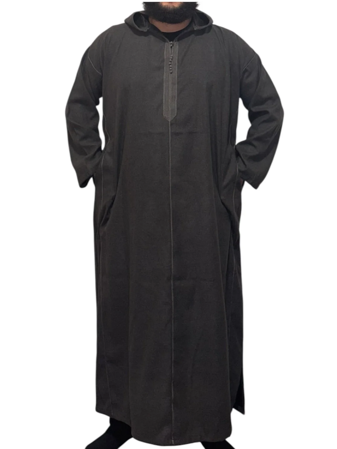 Premium Hooded Thobes - DARK GREY