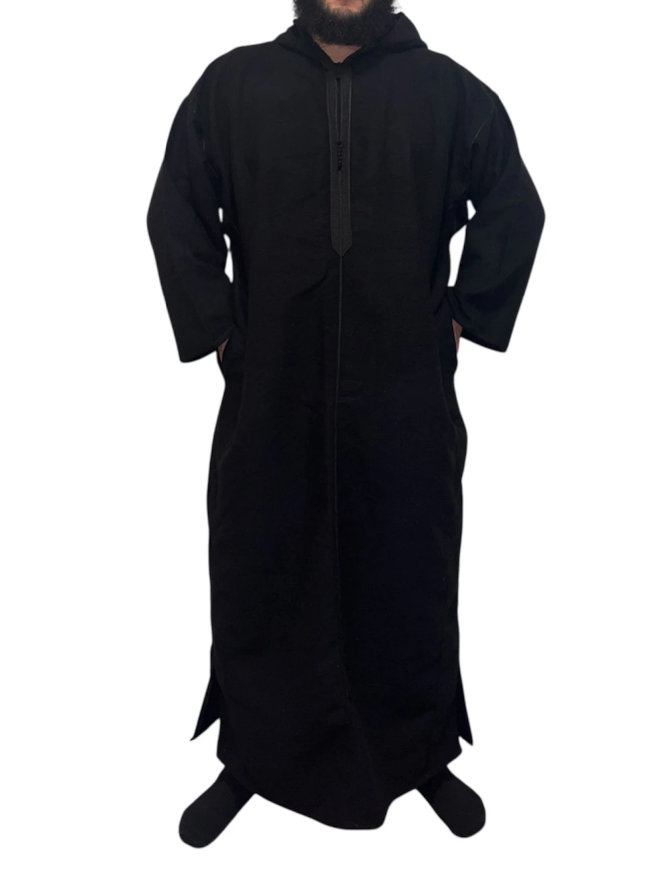 Premium Hooded Thobes - BLACK