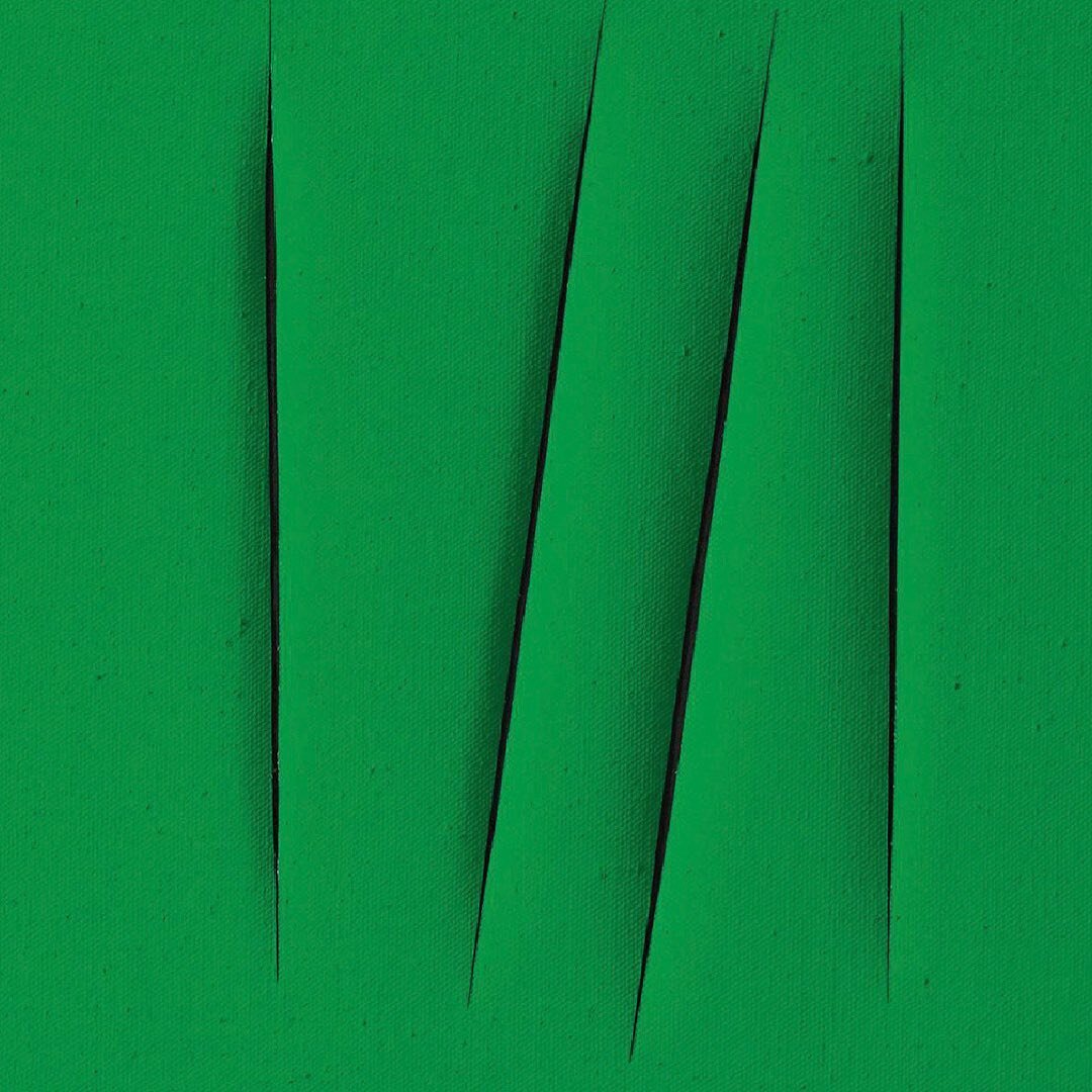 🍀

Spatial Concept (1968) by Lucio Fontana, from his 'tagli' series