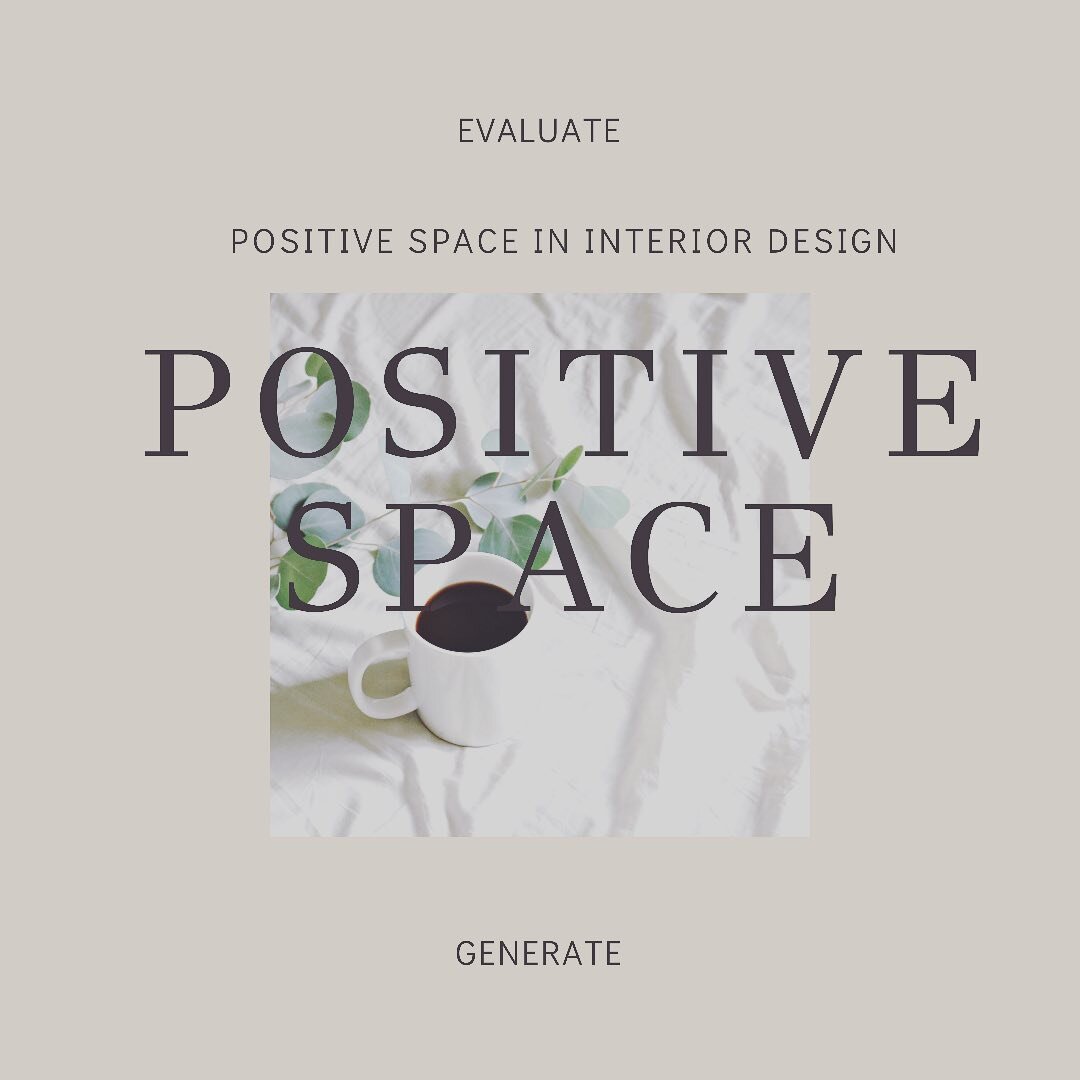 Positive space in Interior design 

why consider its impact in a room's design? 

Striking a balance between positive and negative space is key to creating a well-proportioned room, ensuring it's not too crowded but not too soulless or sparse either.