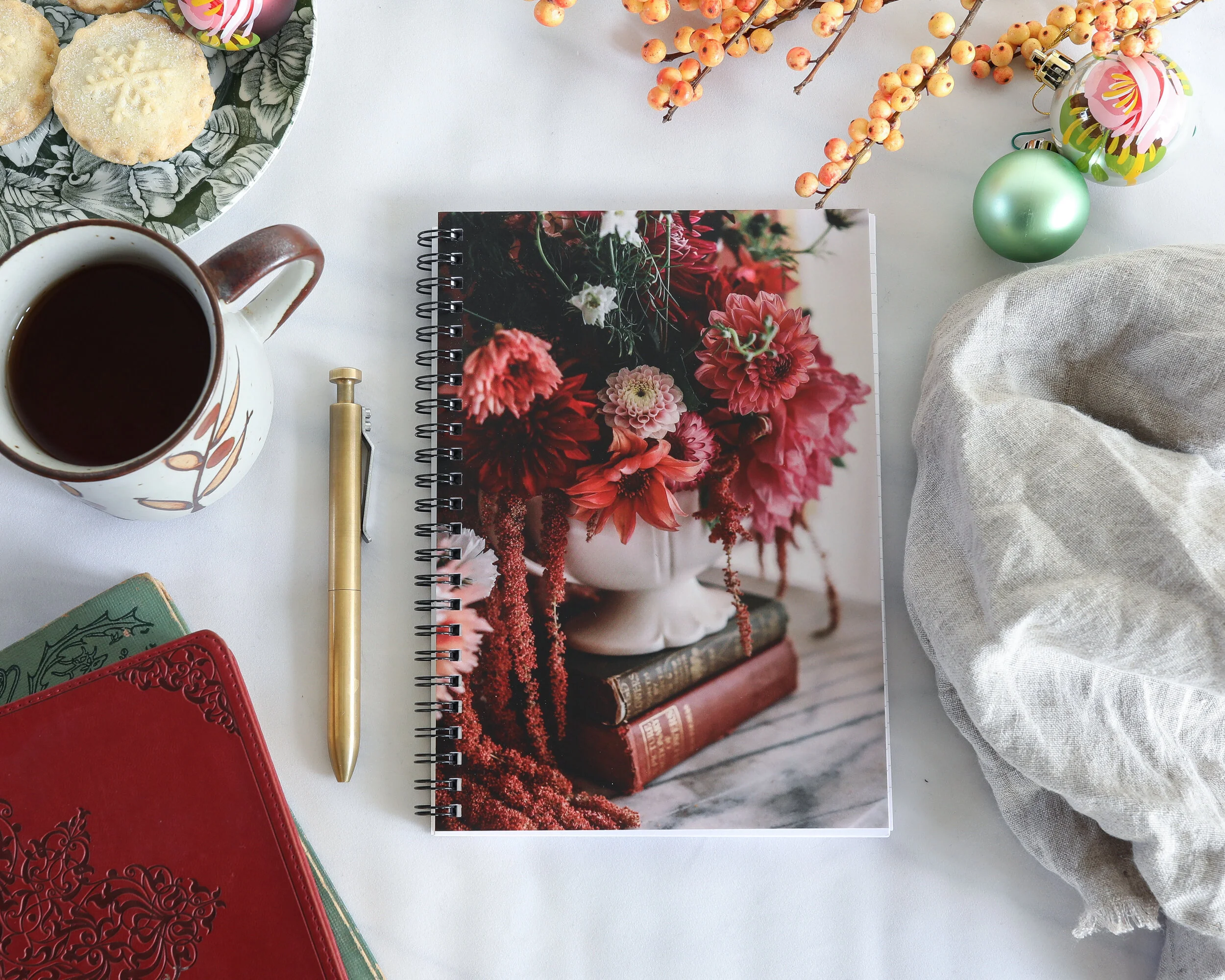 Books and Flowers Notebook 