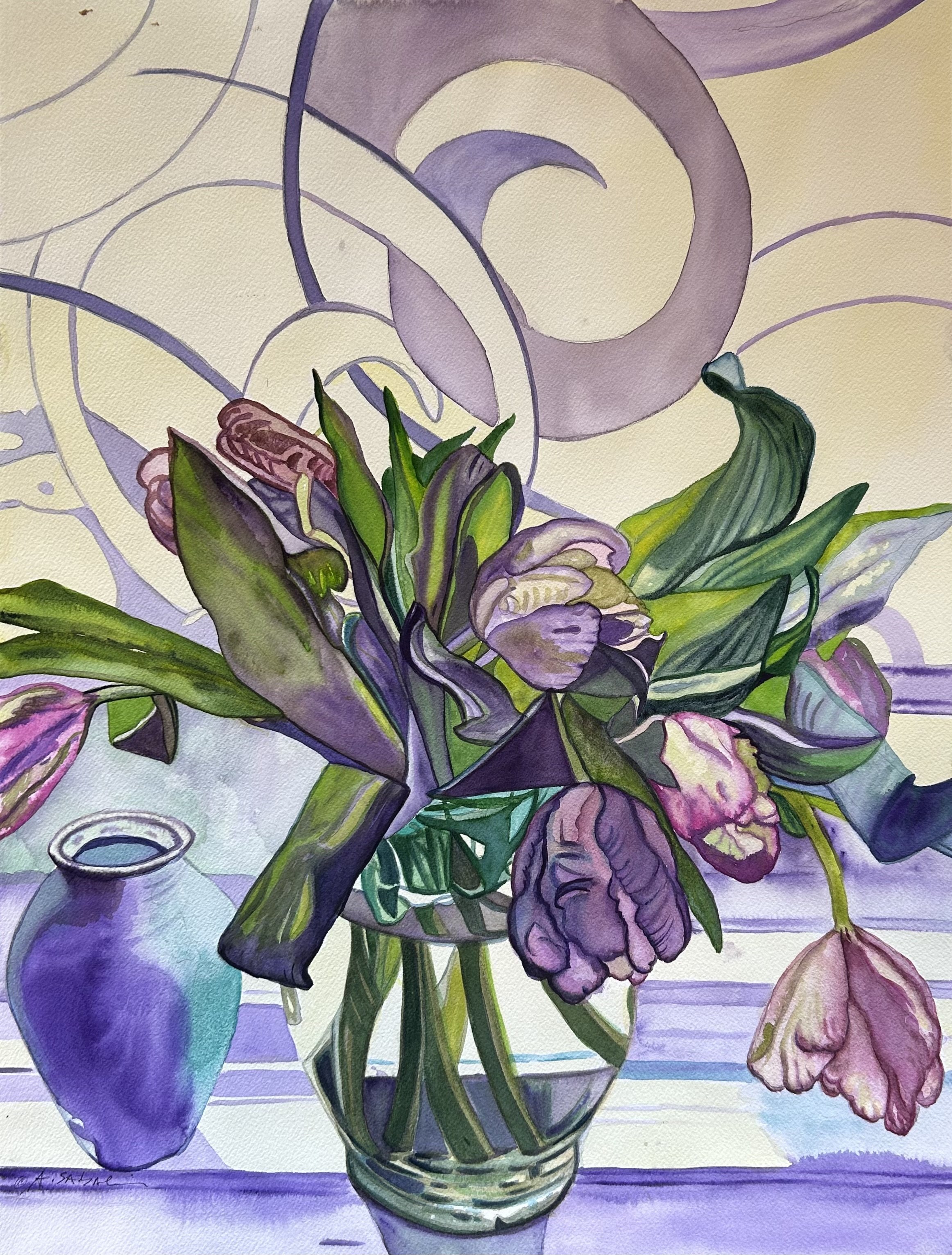Purple Tulips 18"x24"