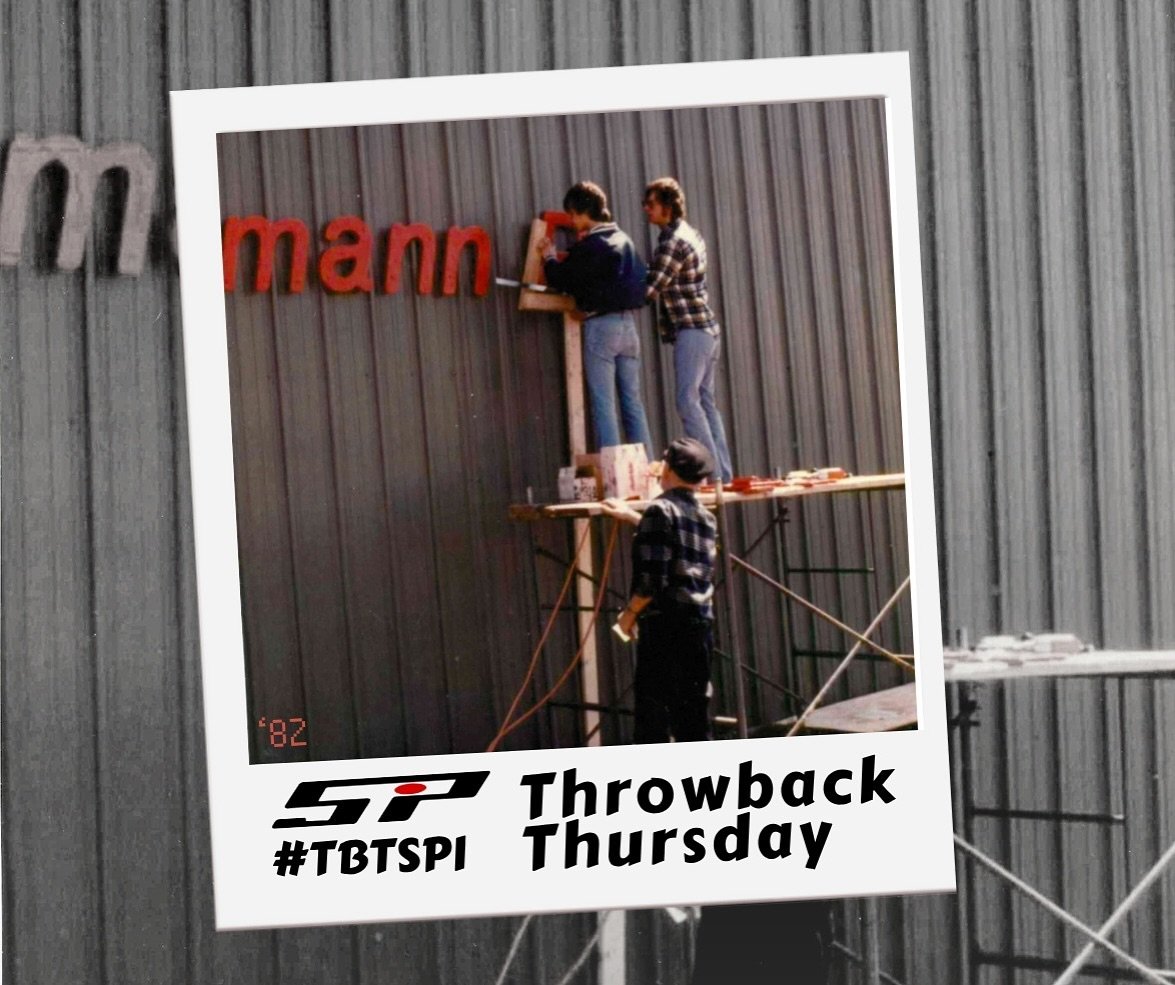 Taking it back to 1982, when an early SPI logo was going up on our original 701 S Main St. building &mdash; a moment of pride and progress!

This photo was shared by Brooke S. for our #TBTSPI series, and we&rsquo;re loving the glimpse into SPI histor