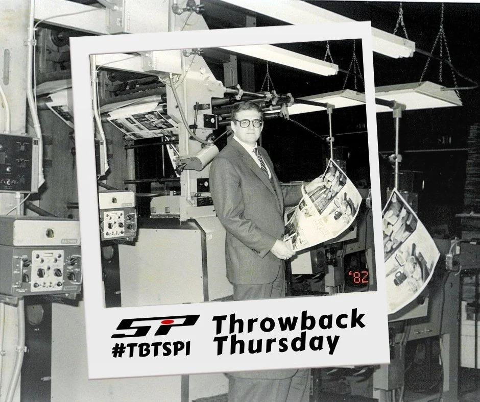 #TBTSPI A look back at Jack Schumann, our founder, on the pressroom floor in the early 80's✨ Hands-on with the Royal Zenith 300, mastering the craft that&rsquo;s at the heart of SPI. From then to now, his dedication continues to shape who we are toda