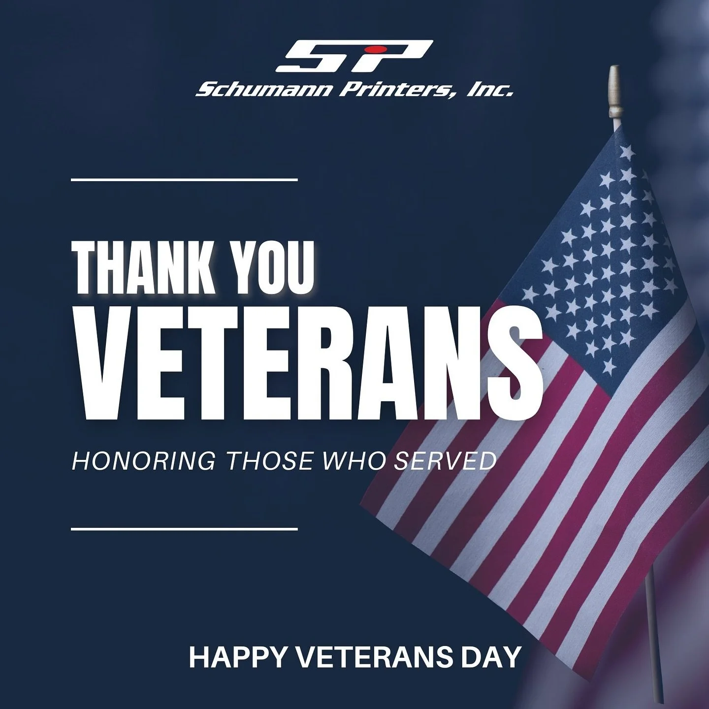 To all who served &mdash; we see you, we thank you, we honor you. ❤️🤍💙

#VeteransDay