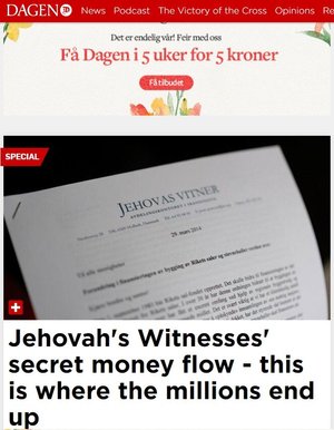THE SECRET FLOW OF MONEY OF JEHOVAH'S WITNESSES: WHERE THE MILLIONS GO