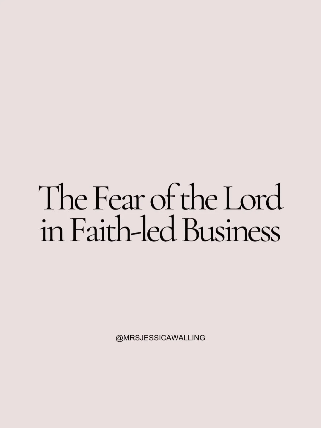 When your fear of the Lord gets perverted in Faith-led Business.

I see this come up a lot in my coaching clients and I myself have experienced it in my business walk with God.

Fear of the Lord is GOOD. It&rsquo;s what sets us apart from doing busin