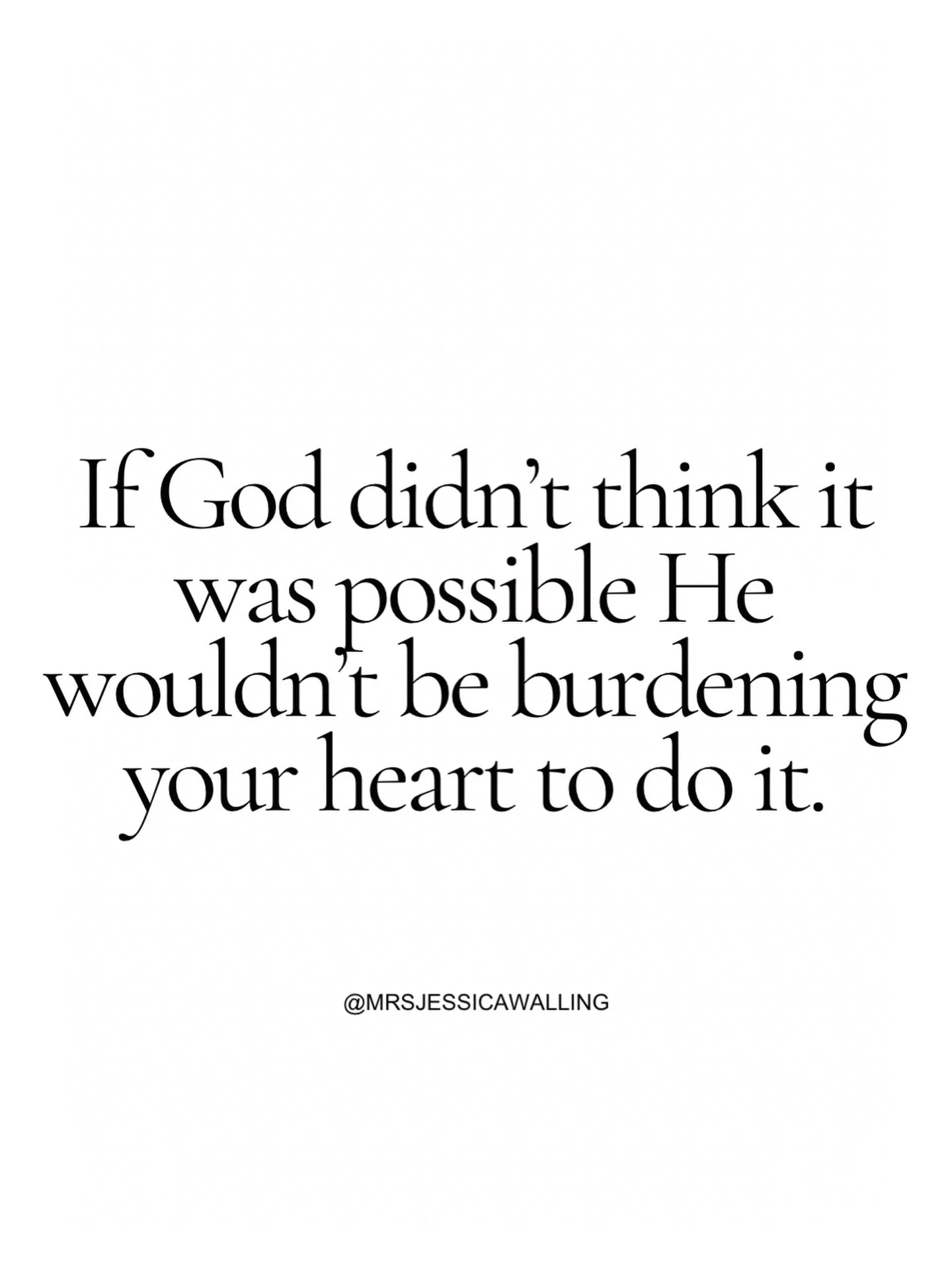 How often do you have a creative idea from God&mdash;whether it be to start a business, a ministry, launch that program, host that class, write some sort of post or share your testimony in a creative way but then the following thought is something li