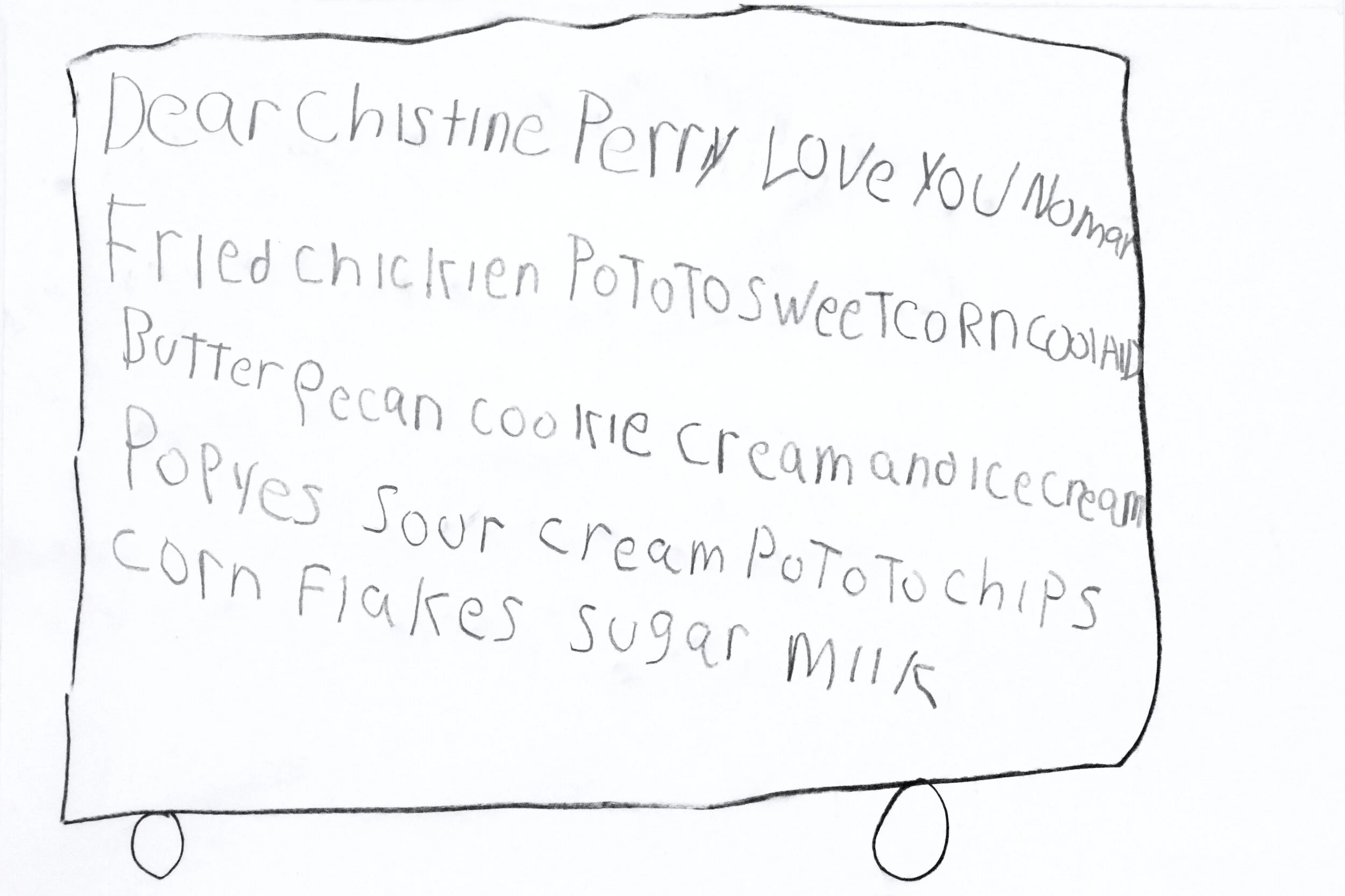 Untitled (Bus), graphite and charcoal on paper, 9 x 12 inches, 2017