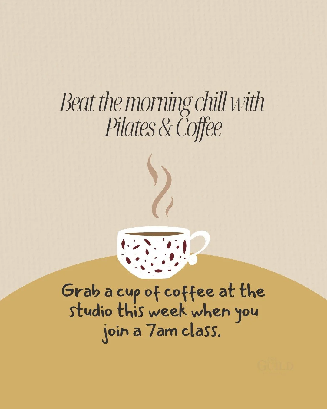 What a way to start your chilly morning! Join the 7 am class Tuesday, Wednesday, or Thursday and enjoy a hot cup o' joe - On us! 

#knoxvillepilates #knoxville #TheGuildCommunity #riseandshine