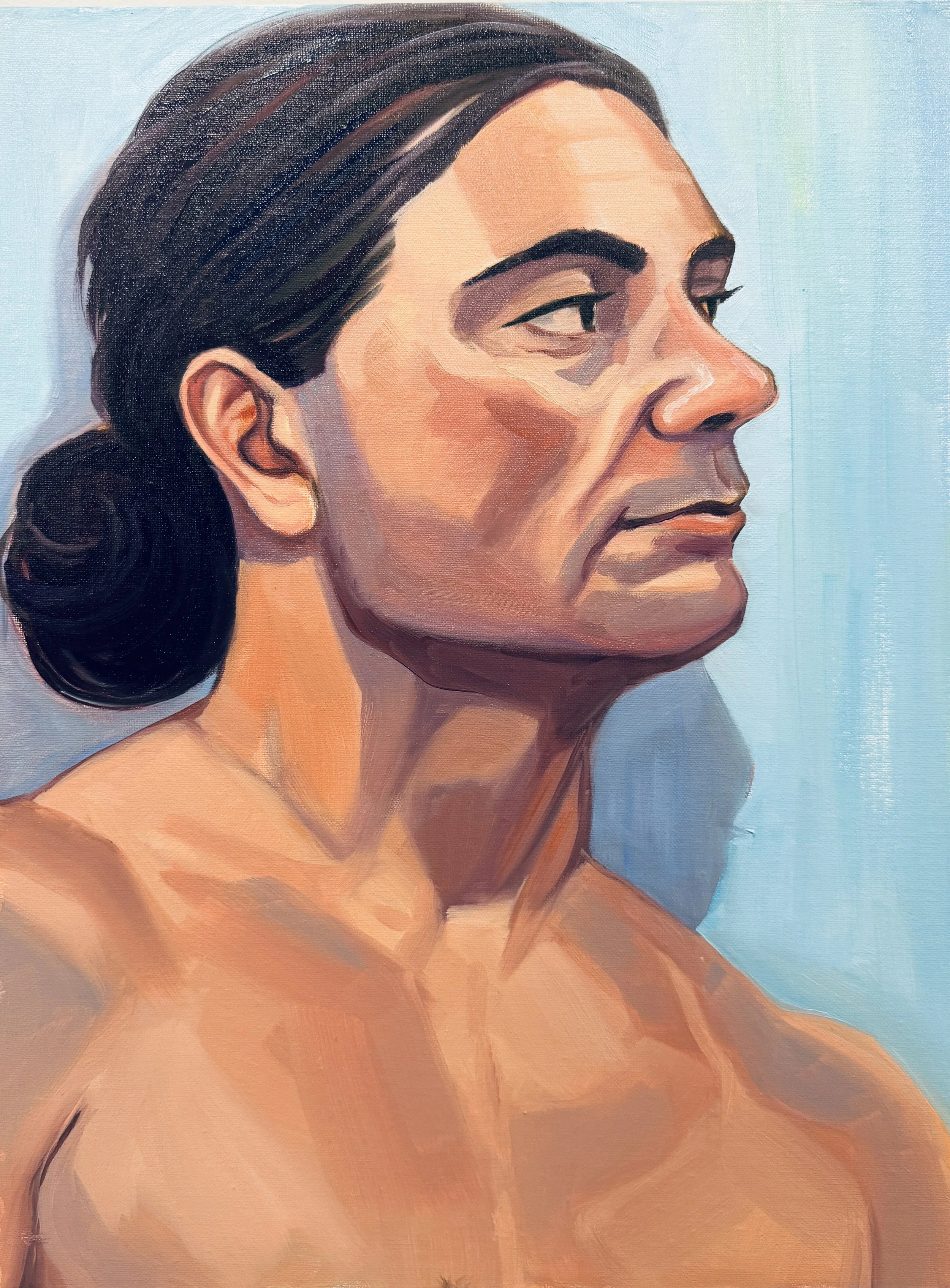 Portrait of Paulo (5 hrs), Venice, Italy, 2026, Oil on Canvas