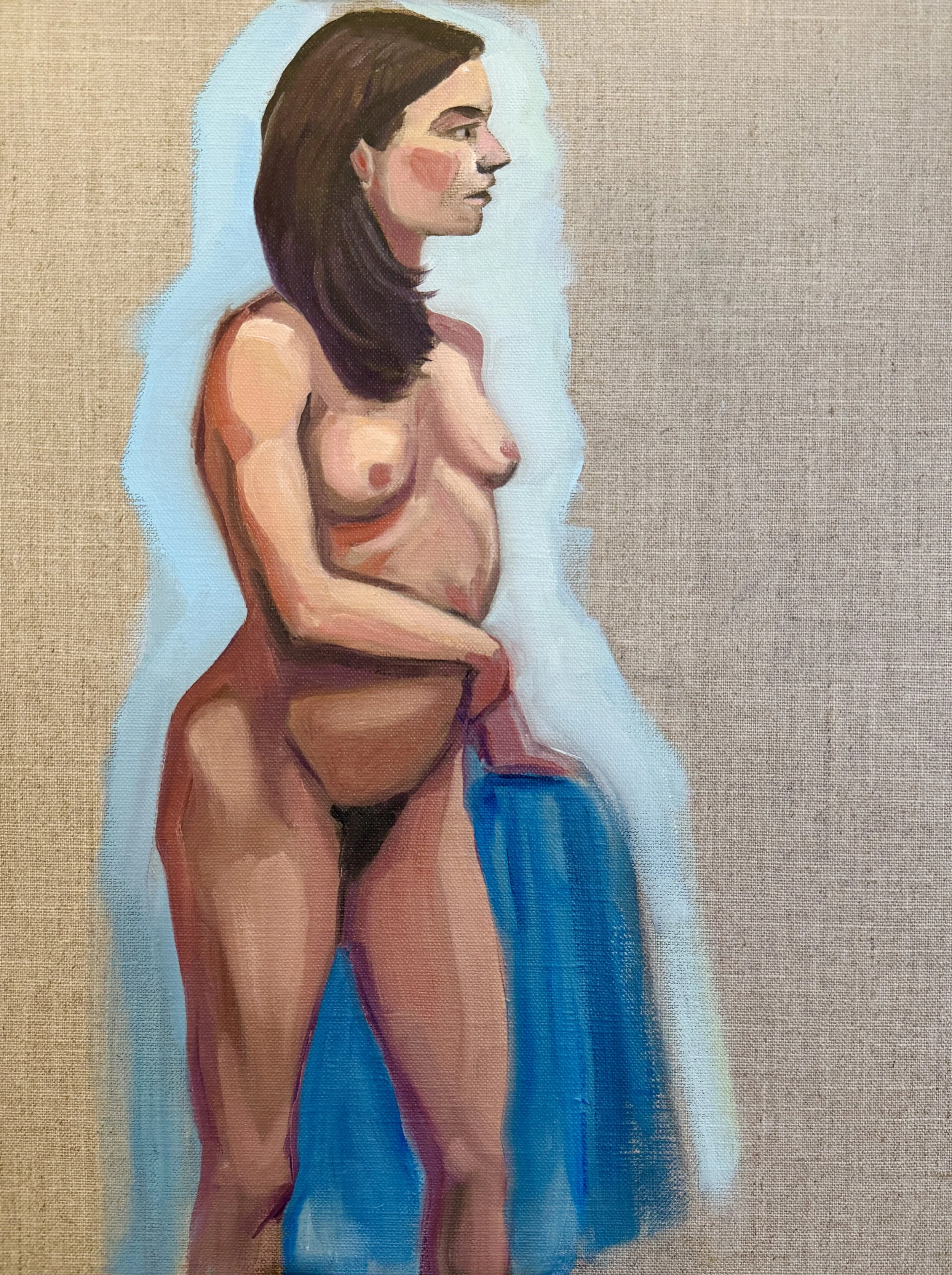 Full Nude (3hrs), Venice, Italy, 2026, Oil on Linen
