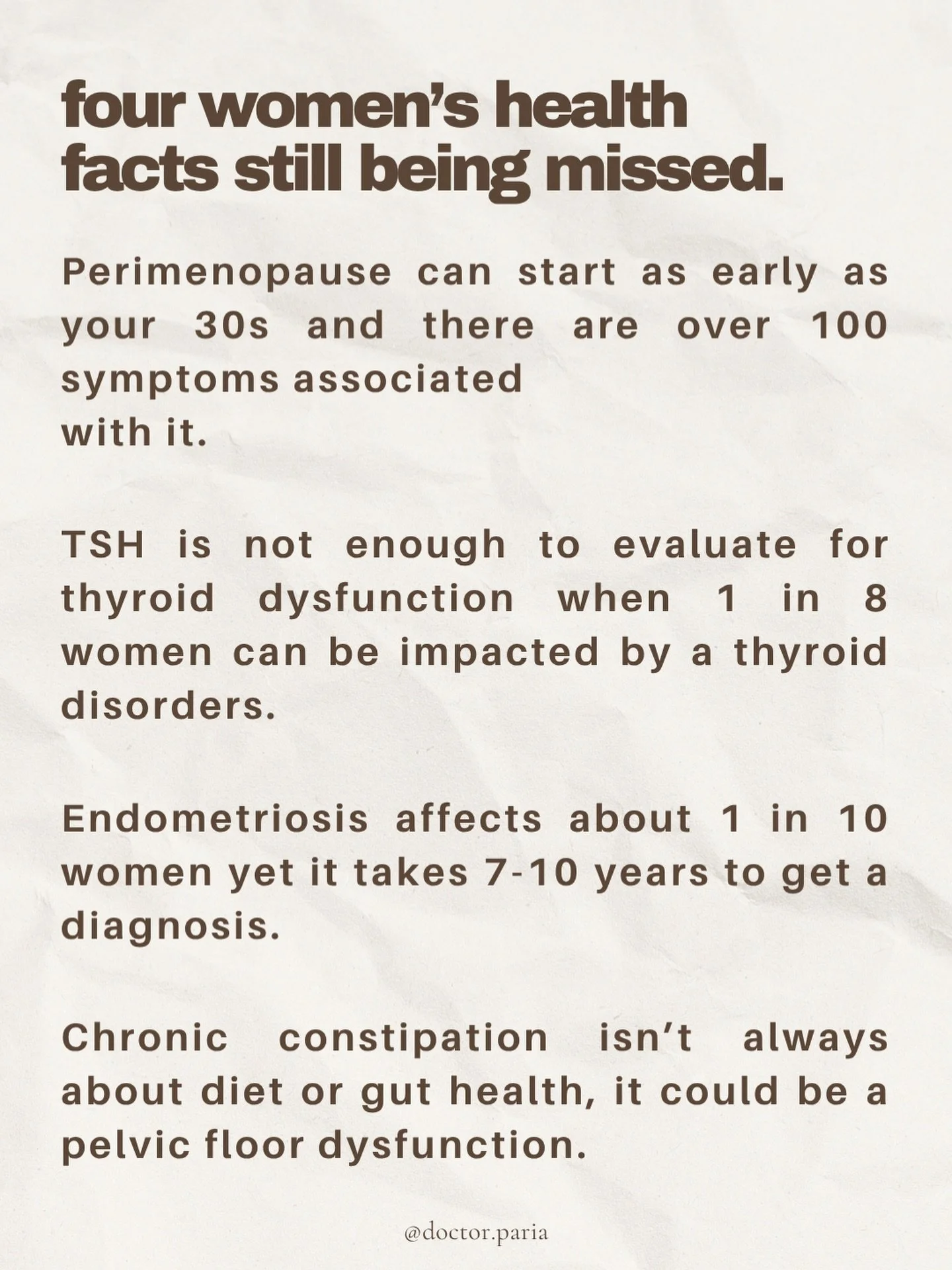 there&rsquo;s so much about women&rsquo;s health that we don&rsquo;t talk about enough, aren&rsquo;t taught, and just isn&rsquo;t getting as much attention as it deserves in the healthcare space.

we end up with this epidemic of women who feel crappy