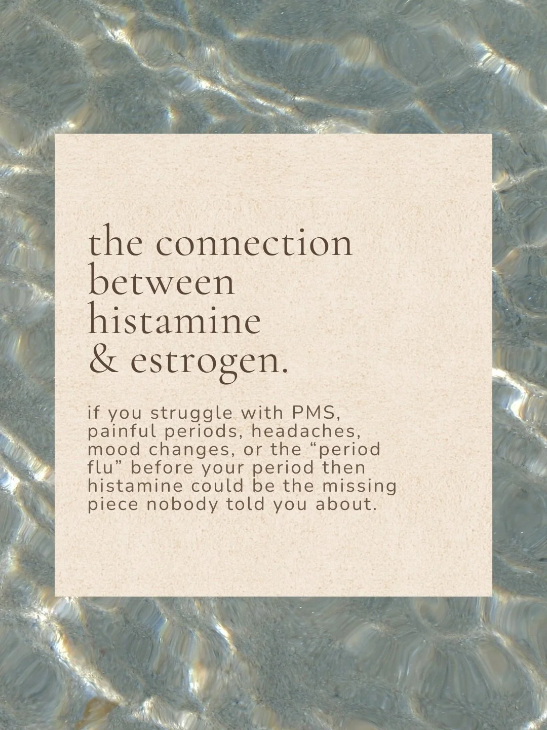 since it&rsquo;s allergy season, let&rsquo;s talk about how histamine can be impacting your period (and vice versa)! 🤧 
#histamineintolerance #histamine #estrogendominance #estrogen #periodhealth