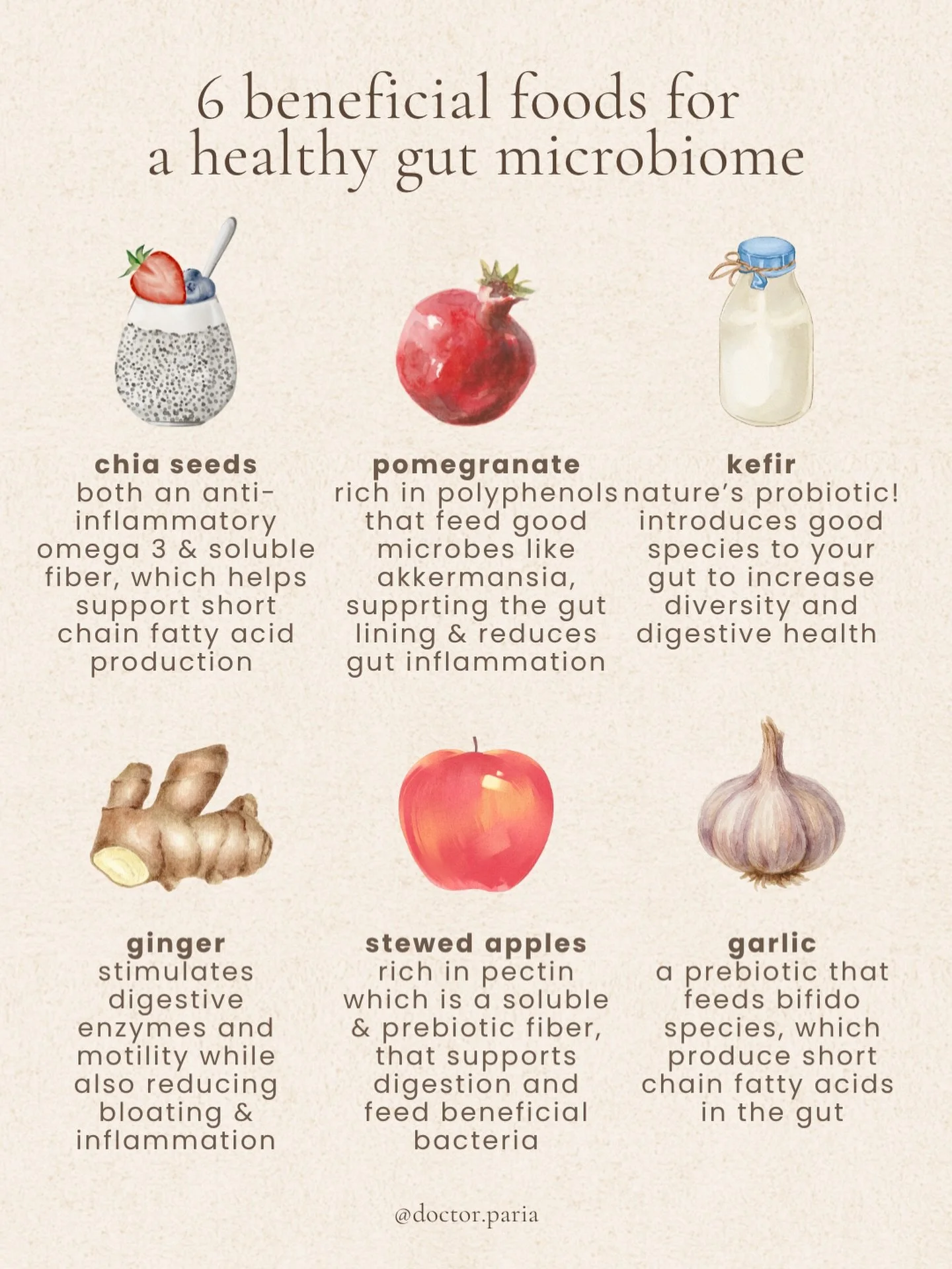 some foods that support your digestive health &amp; why #digestivehealth #guthealthmatters #gutmicrobiome #guthealthtips #guthealthtips