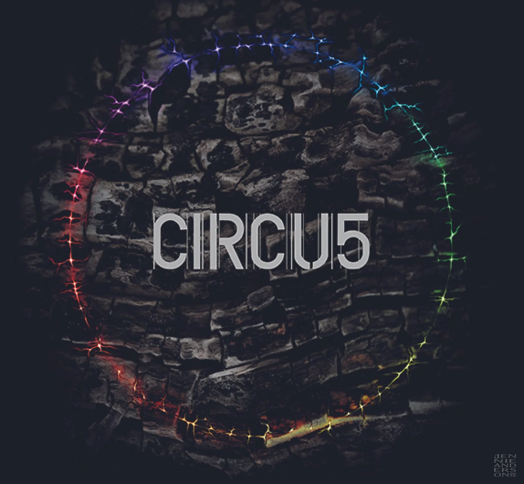 CD cover design for 'Clockwork Tulpa', the second album by UK Prog-Rock band CIRCU5. 
Design © Jennie Anderson 2025.