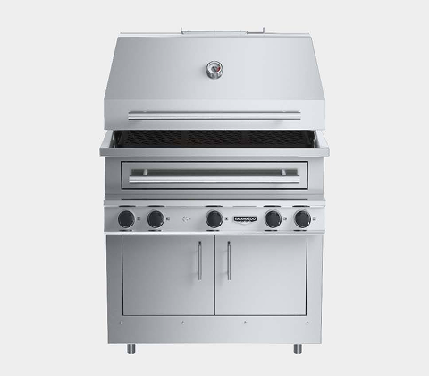 Kalamazoo k750 Grill   
Upstairs Roof Deck  
Back of House   
(not moveable)