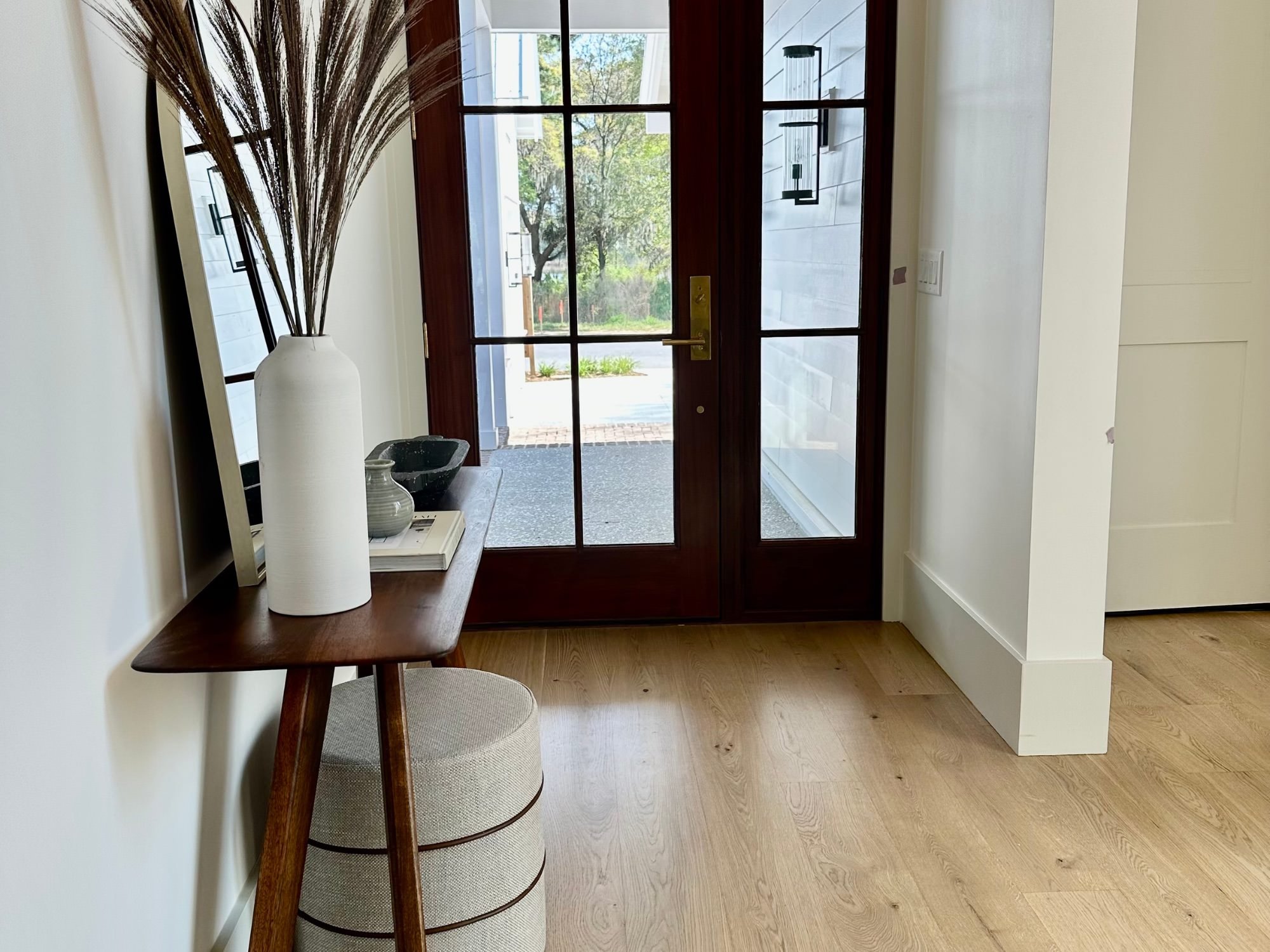 entry way table with book and accessories - benefits of home staging