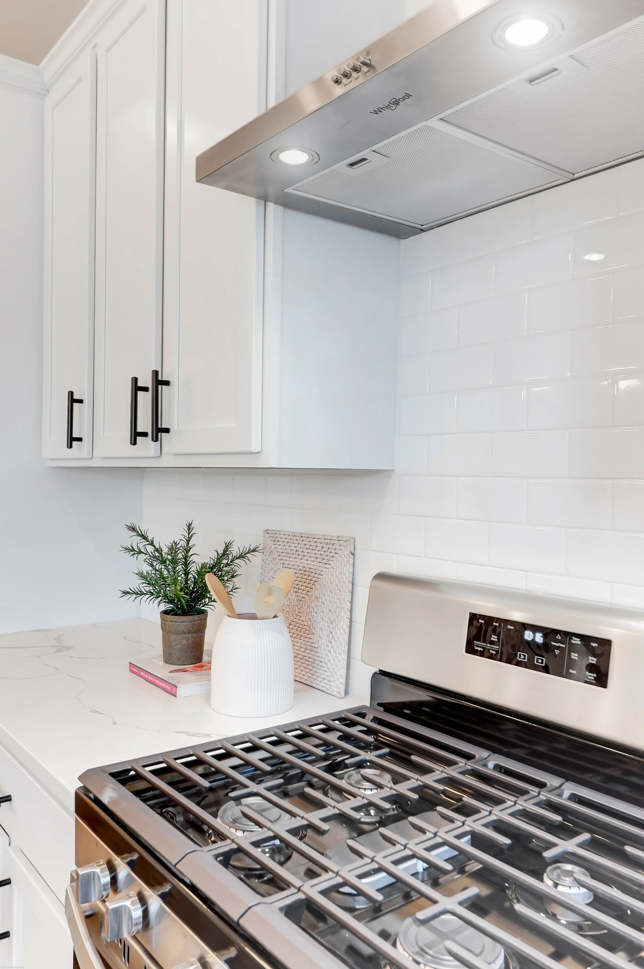 cook book, utensil holder and stove - Deep Clean Checklist