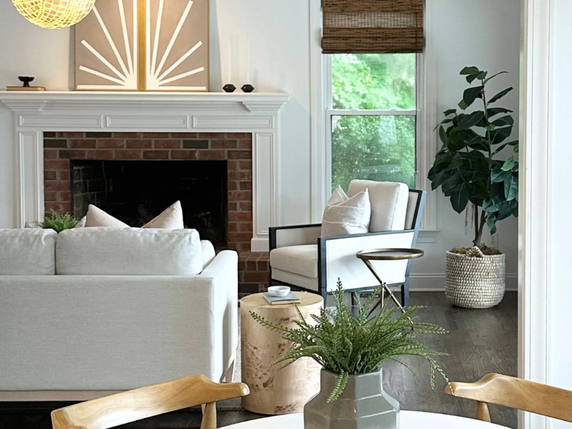 couch, chair and table - benefits of home staging