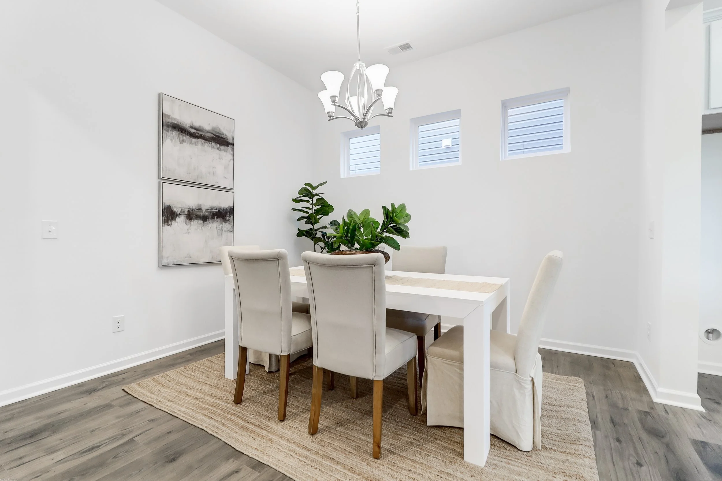 white kitchen table and chairs - Deep Clean Checklist