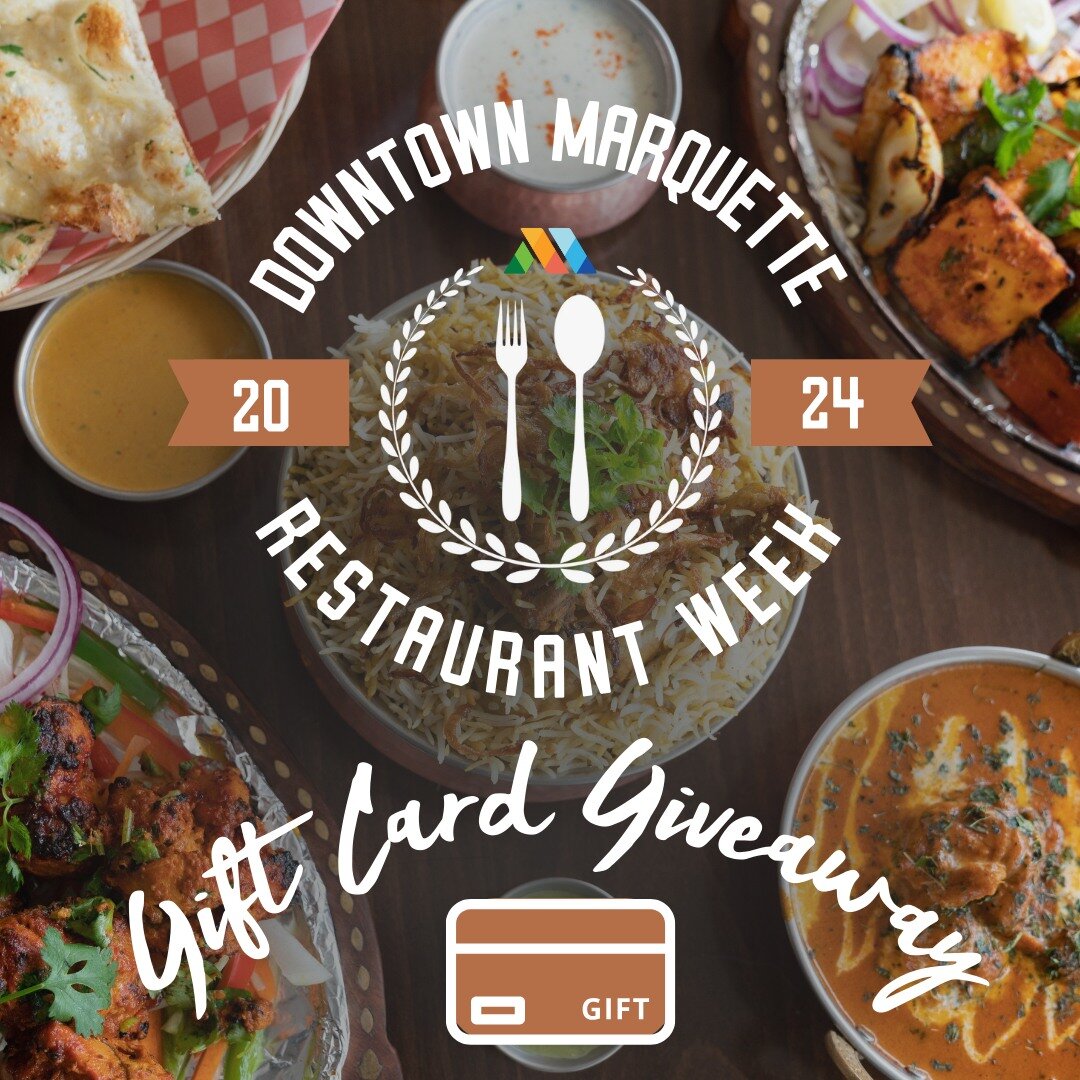 🎉✨ Don't miss your chance to win big during Downtown Marquette Restaurant Week, March 10-16! We're giving away $40 gift cards to your favorite downtown eateries that are participating in this year's Restaurant Week, and entering is easy:

✅ Share th