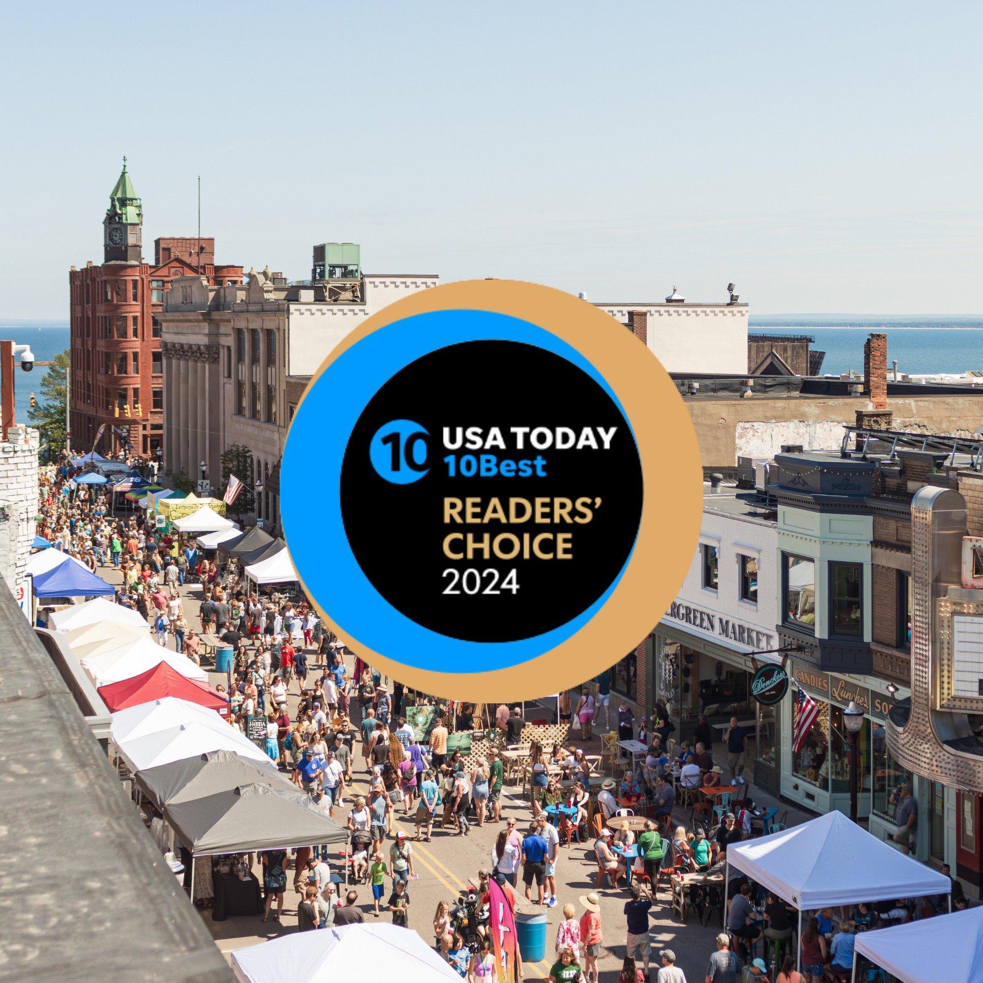 Let us cheer for Marquette being named one of USA Today's Ten best small-town cultural scenes in the country! 🎉🎨

Thank you to the voters for recognizing Marquette as not just a wonderful location for outdoor recreation, but also a center where art