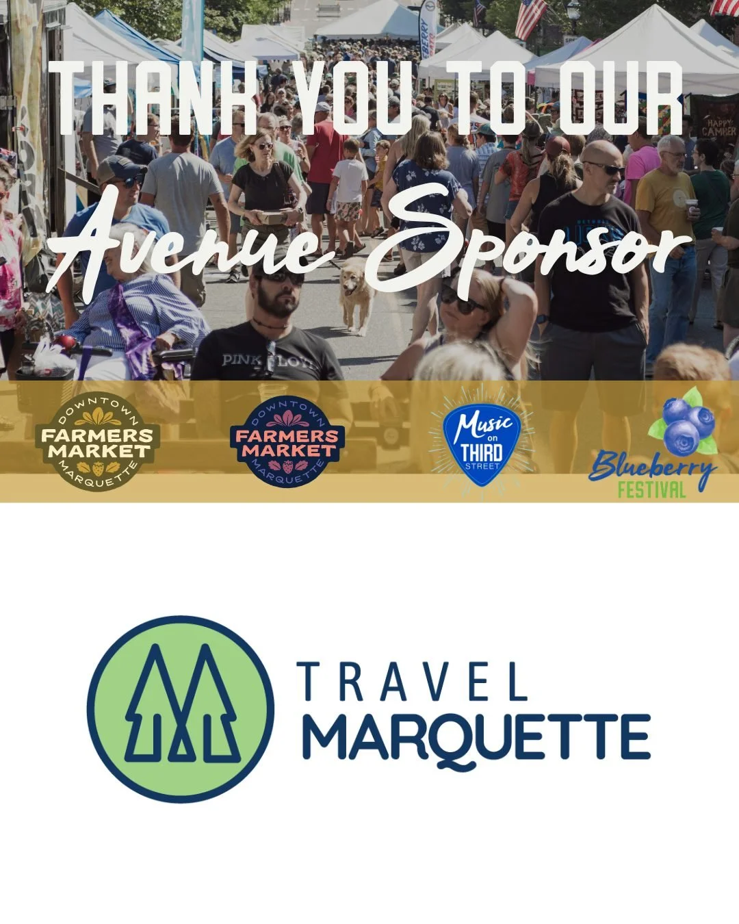 As we head into our final summer event tomorrow with Music on Third, we want to take a moment to thank Travel Marquette  for their incredible support. 🌞🎶

From Music on Third to everything in between, our downtown summer events wouldn&rsquo;t have 