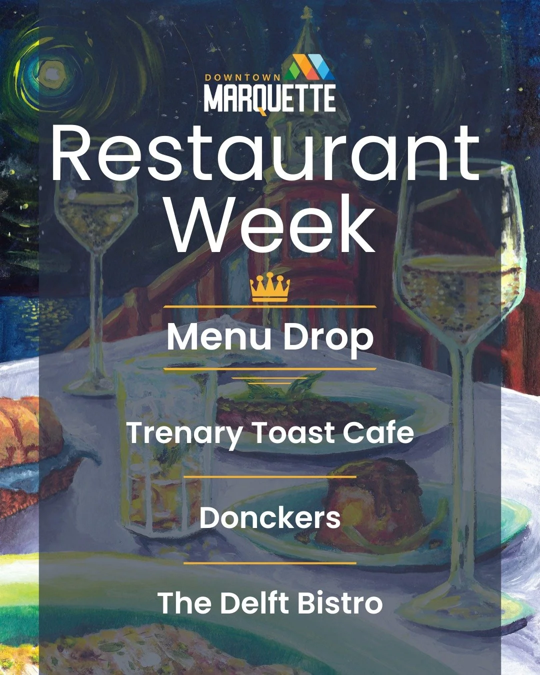 Downtown Marquette Restaurant Week starts today! 🍽️

All week long, participating restaurants across downtown are rolling out special Daytime Menus, Dinner Menus, and Signature Dishes for you to explore. It&rsquo;s the perfect opportunity to try som