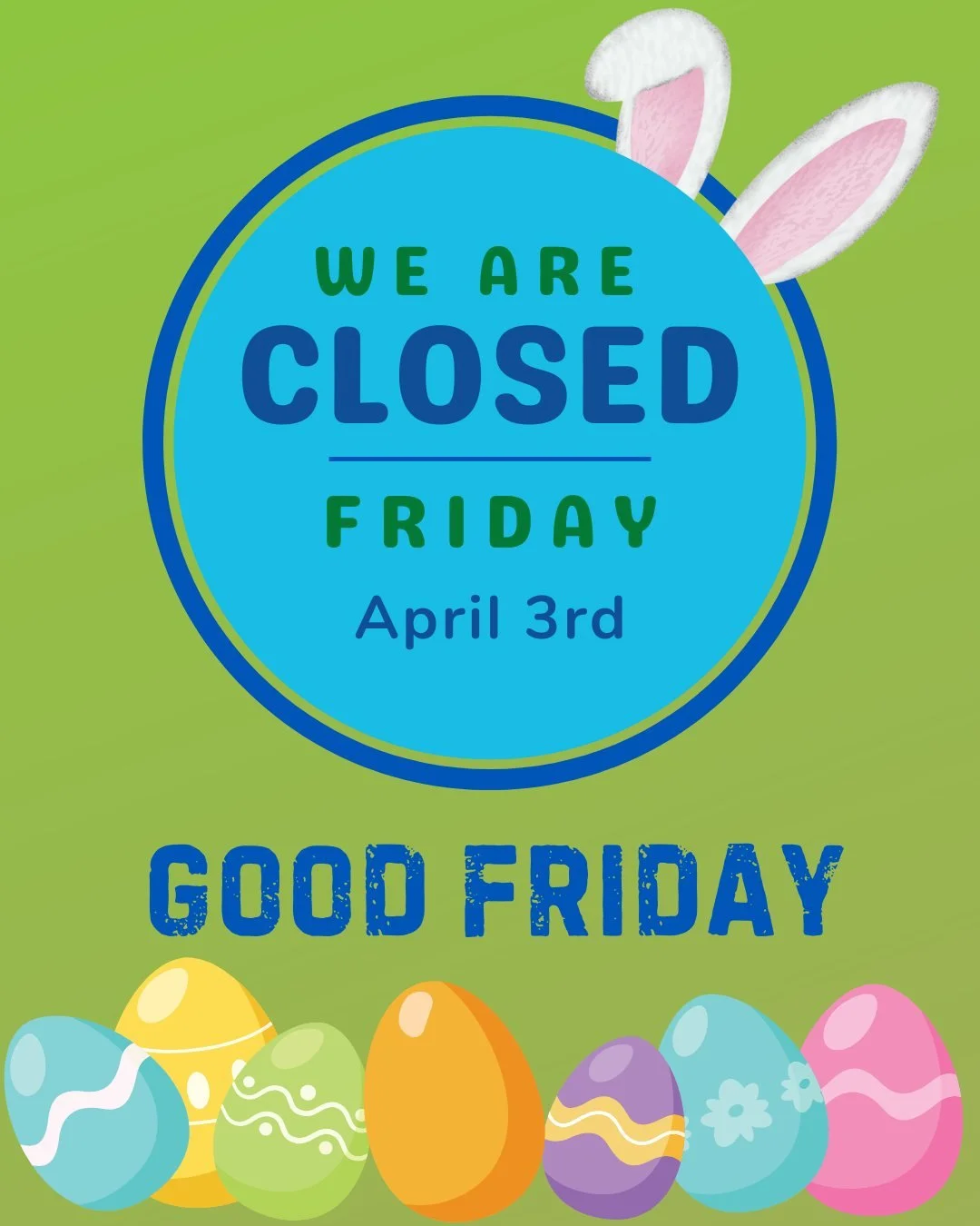 The Marquette DDA offices will be closed on Friday, April 3 in observance of Good Friday.

We will resume normal business hours on Monday, April 6.

Wishing everyone and safe and fun holiday weekend! 🐣🥕