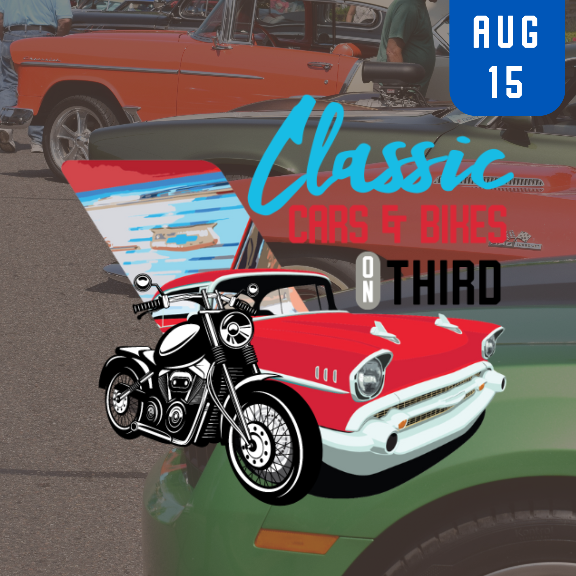 Classic Cars & Bikes On Third