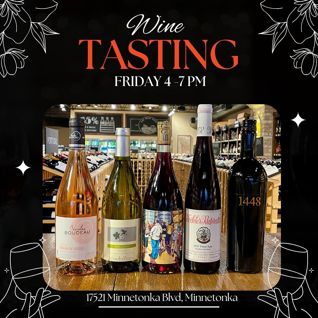 It’s Friday! We’ve got an amazing lineup of wines for you to try tonight. We’ll see you between 4 and 7 - Cheers! 🍷
#wine #winetasting #winetastings #minneapoliswine #weekendfun #weekendwinetasting #shoplocal #shopsmall #shopsmall