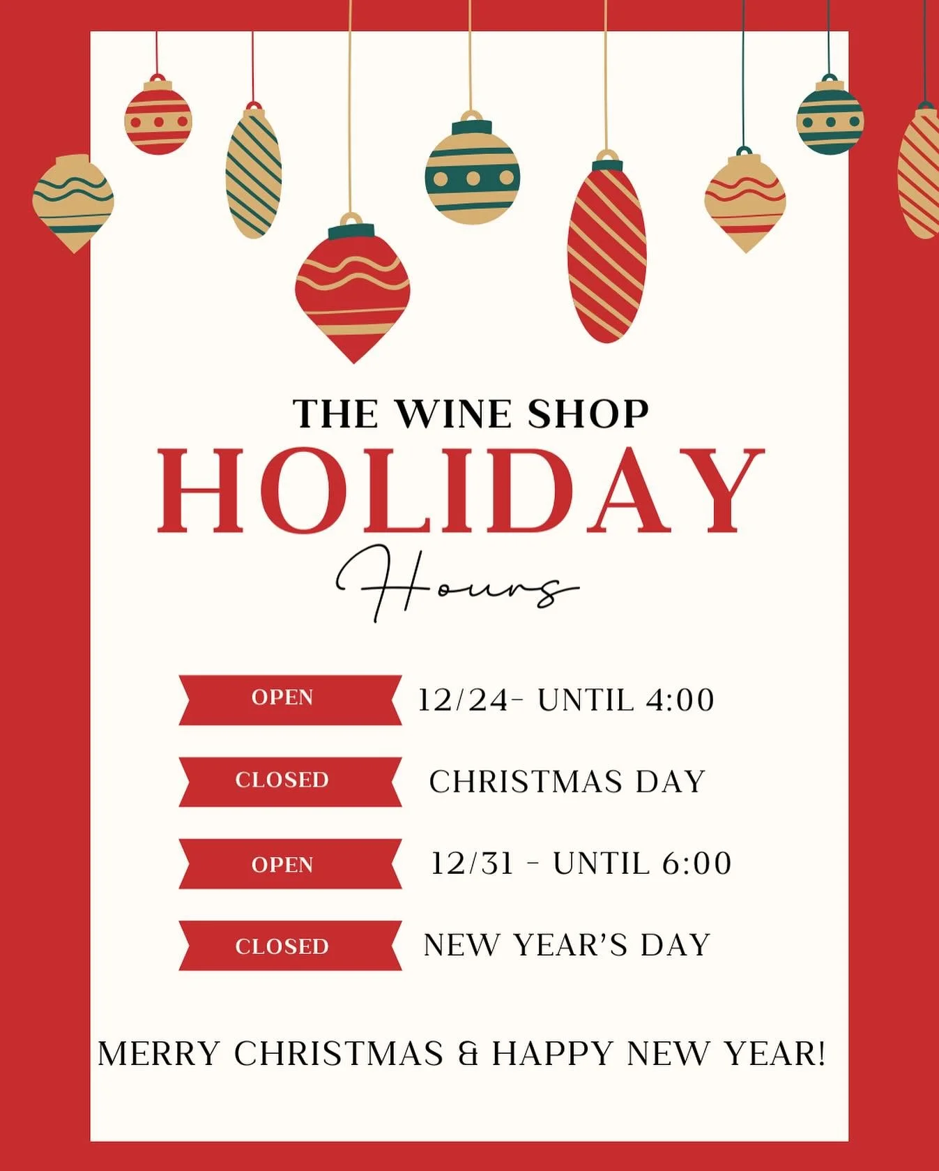 We&rsquo;d love to help stock your bar and set you up with the perfect pairing for your Holiday Celebrations! 

#wine #wineshop #holidayspirit #shoplocal #shoplocalmn #shopsmall #shopsmallbusinesses