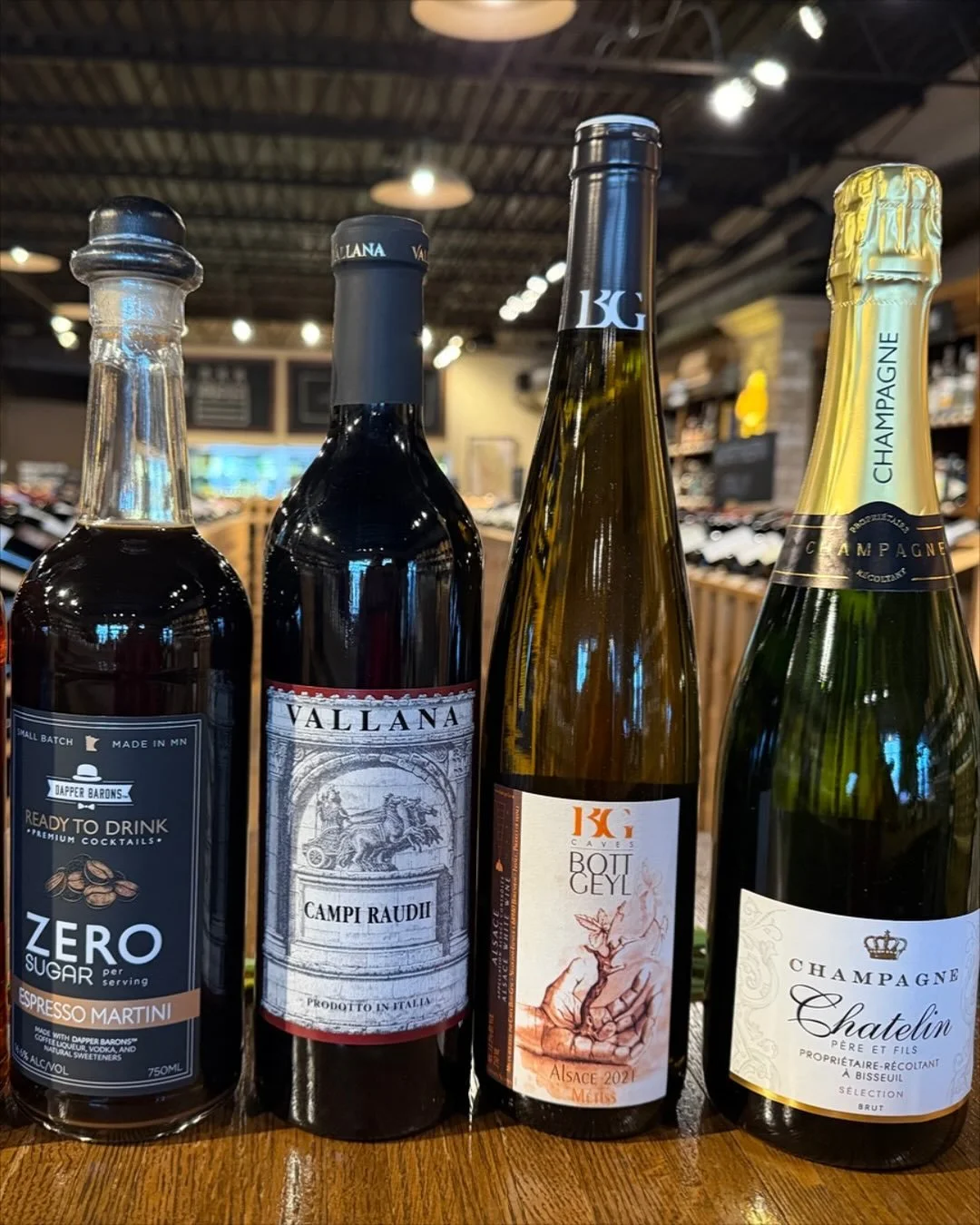 It&rsquo;s Friday and our friend Pat @bourget_imports will be here pouring some wonderful RTD cocktails @dapper_barons as well as some fabulous wines! 4-7pm #supportlocal
