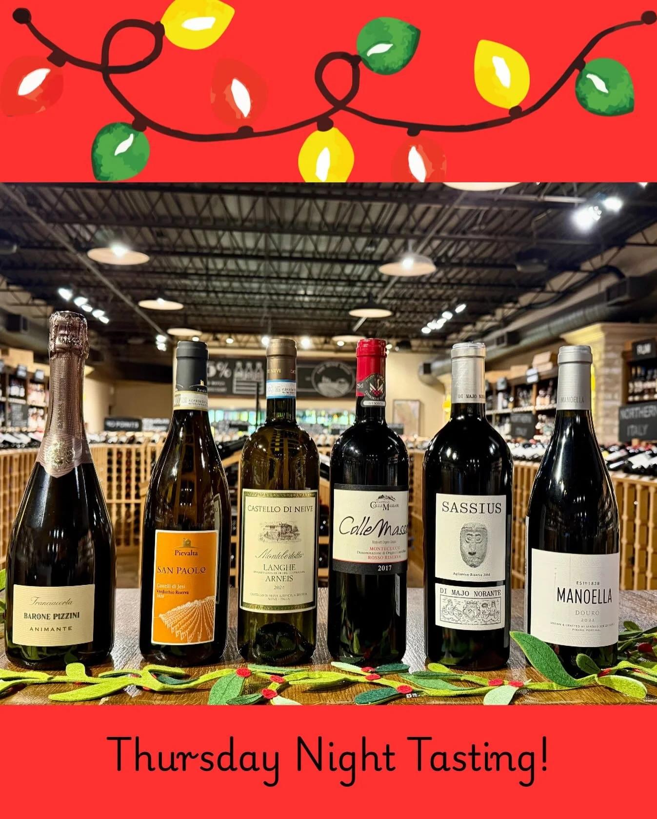 Special Thursday Night Tasting tonight 12/4 - Please join us for an amazing lineup of Italian Wines with Winebow MN. 

#wine #winetasting #italianwines #wineshop #shopsmall #holidayshop #shoplocalmn #shoplocal