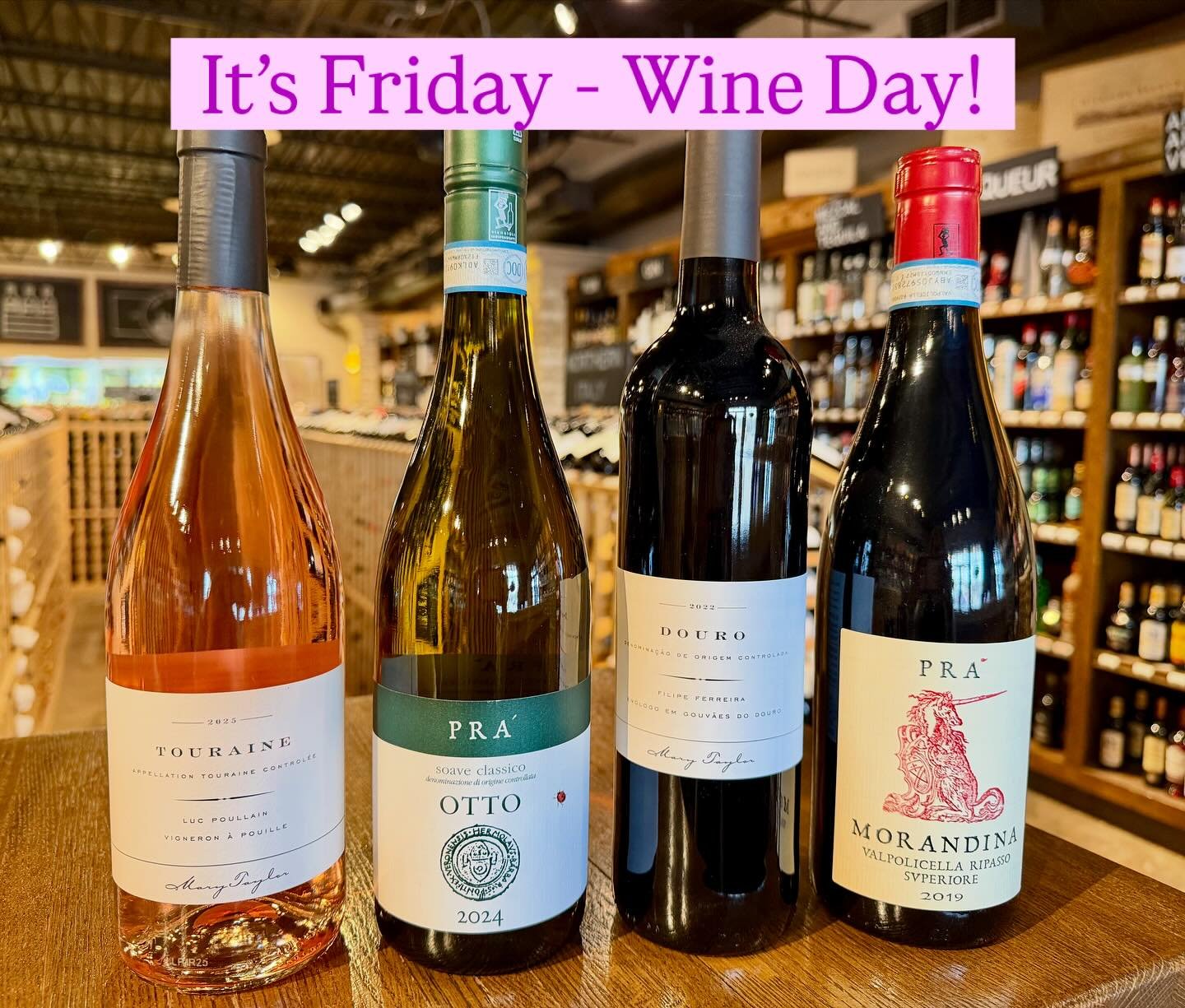Join us from 4-7 today! Bourget Imports will be here to share these 4 Fantastic wines - Cheers 🥂 

#wine #winetasting #italianwine #ros&eacute; #weekend #weekendwine #shoplocal #shoplocalmn #shopsmall